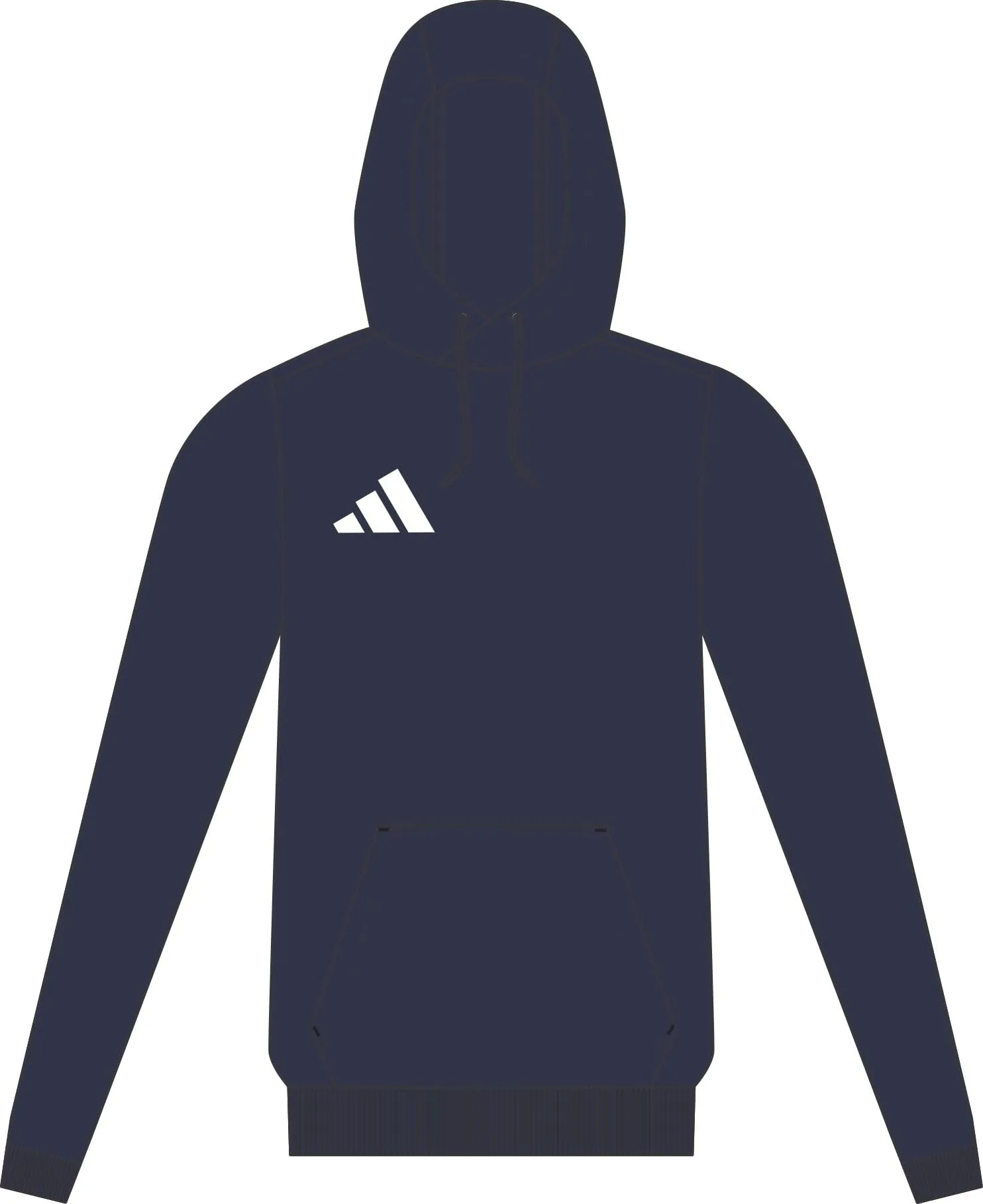 adidas Uomo Entrada26 Hoodie Sweatshirt, Team Navy Blue 2/White, L Extra Tall - immagine 7