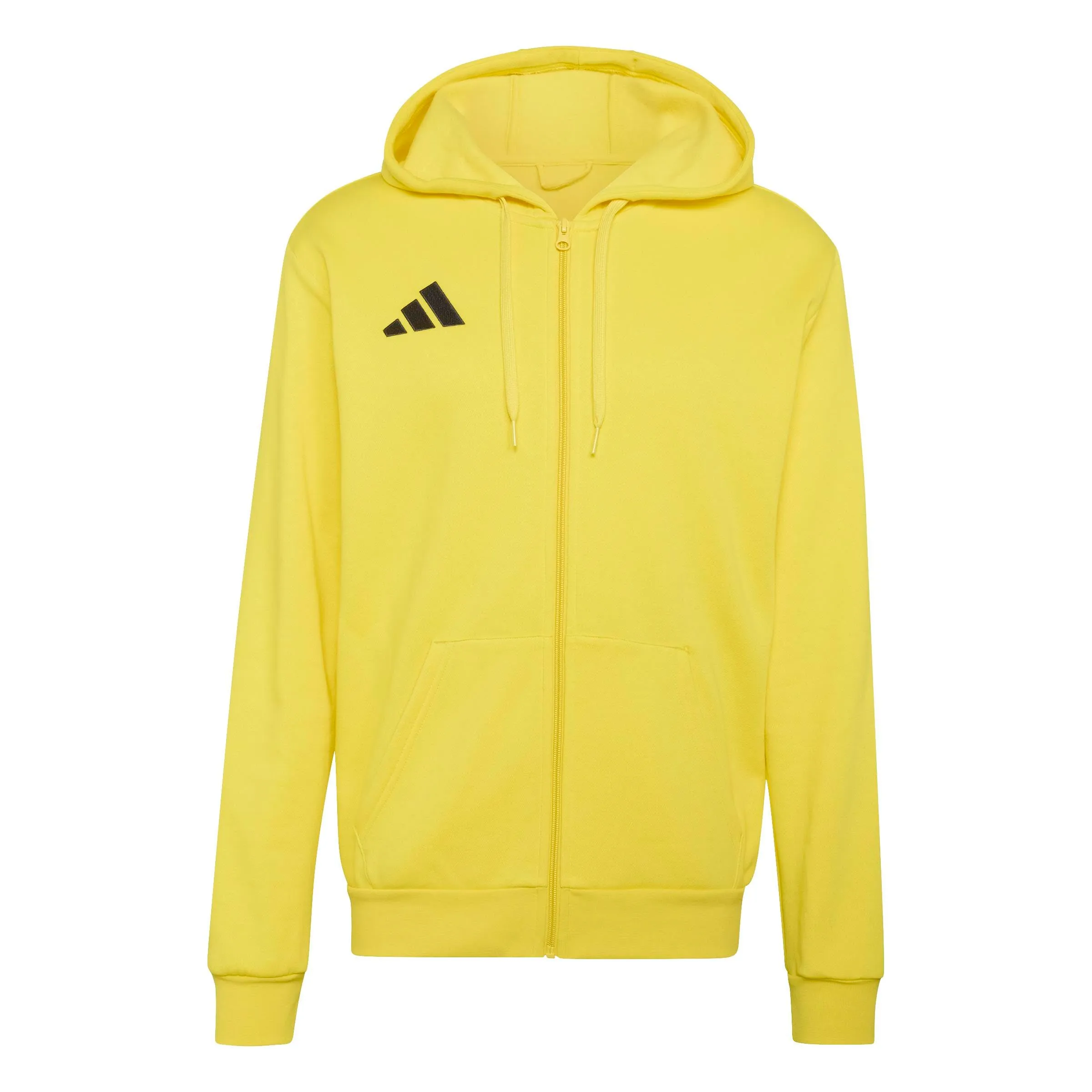adidas Uomo Entrada26 Full Zip Hoodie Sweatshirt, Team Yellow/Black, M - immagine 1