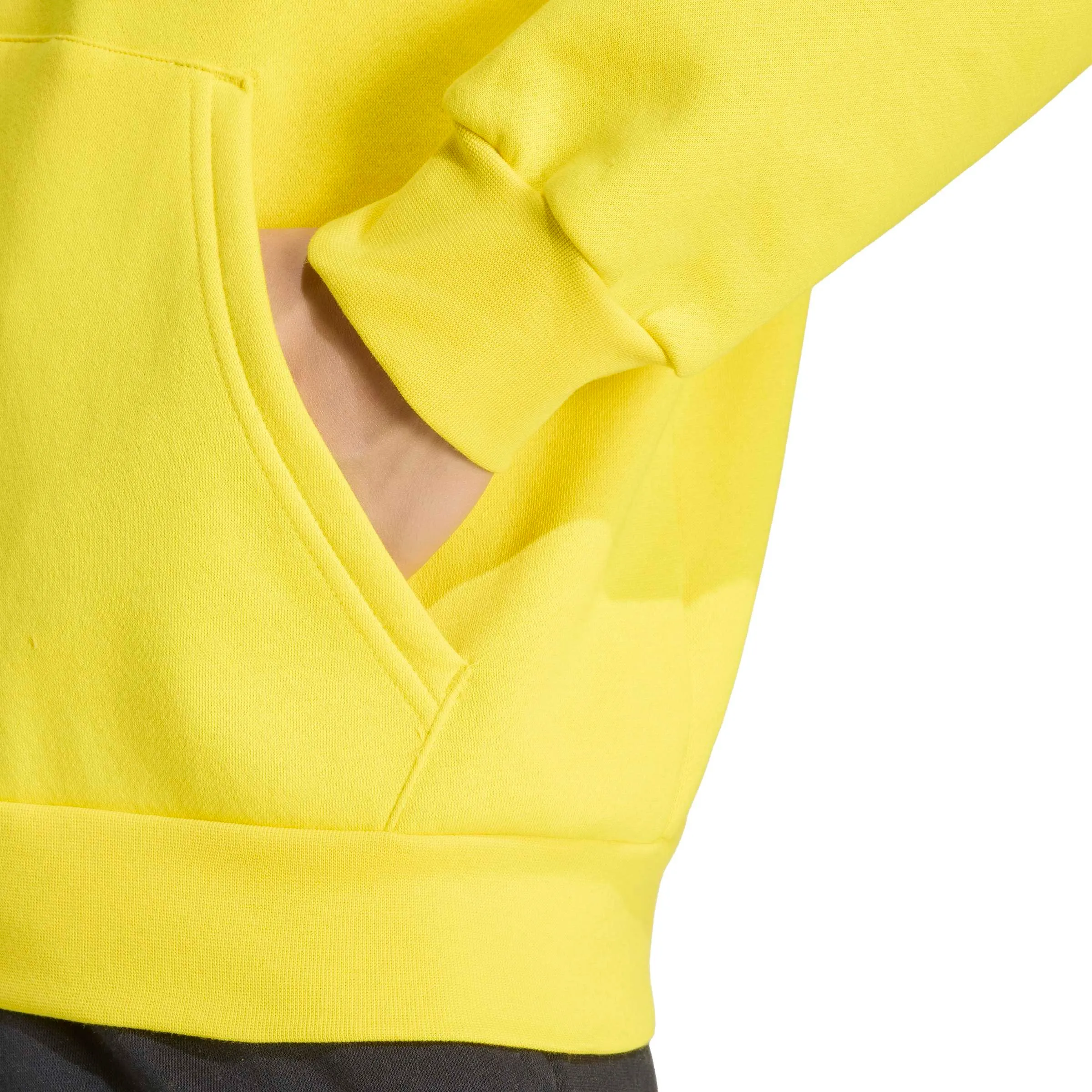 adidas Uomo Entrada26 Full Zip Hoodie Sweatshirt, Team Yellow/Black, M - immagine 6