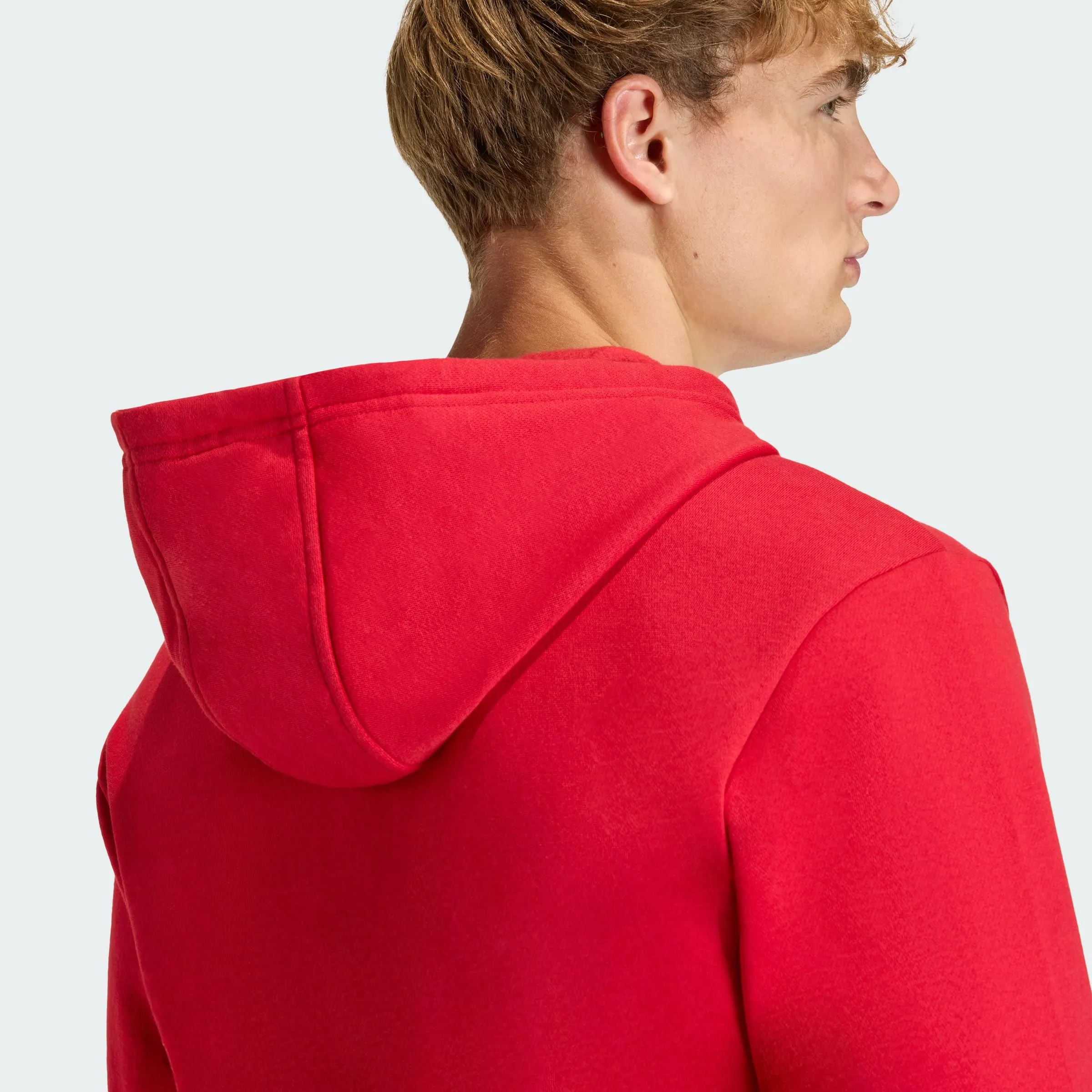 adidas Uomo Entrada26 Full Zip Hoodie Sweatshirt, Team Power Red 2/White, 3XL - immagine 4