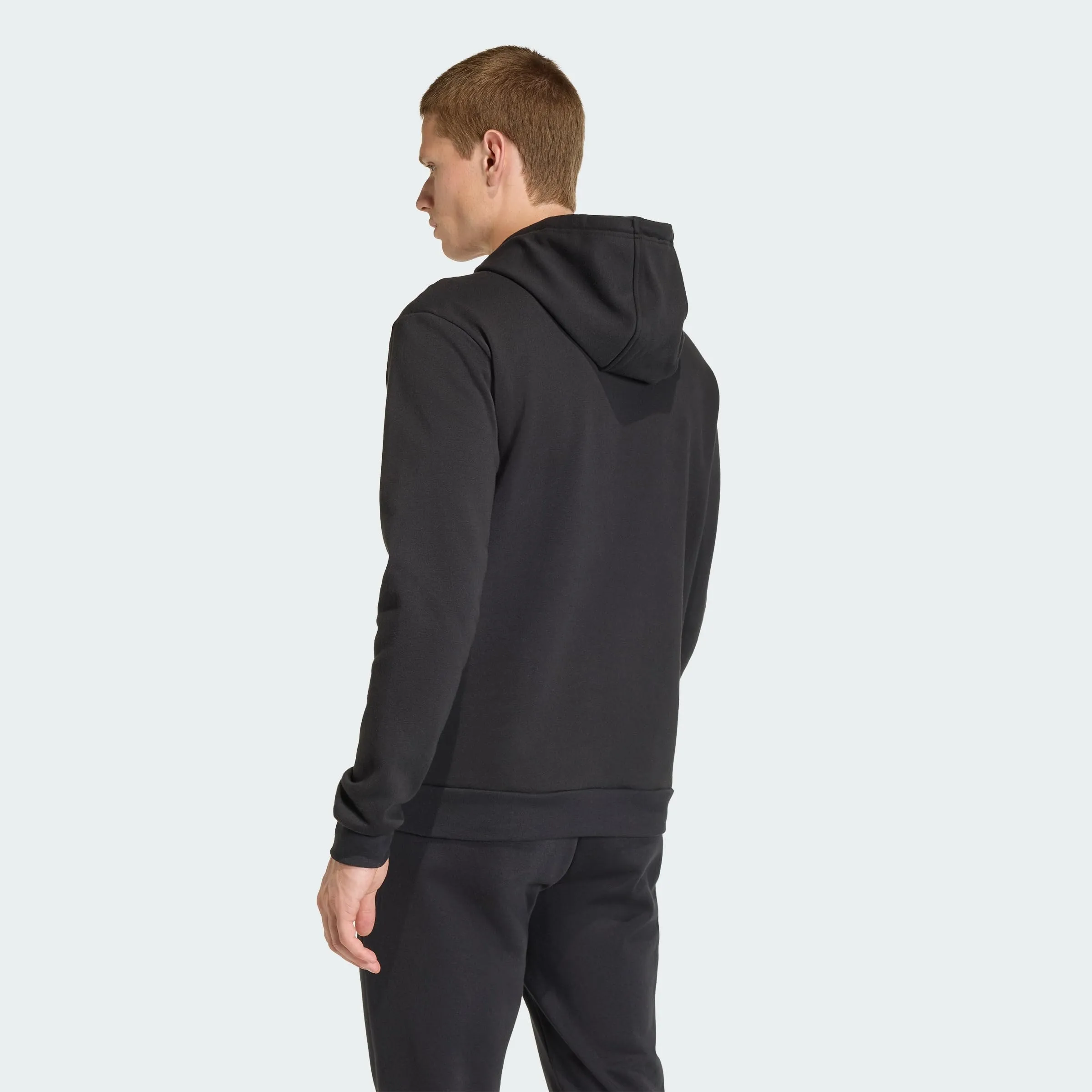 adidas Uomo Entrada26 Hoodie Sweatshirt, Black/White, S - immagine 4