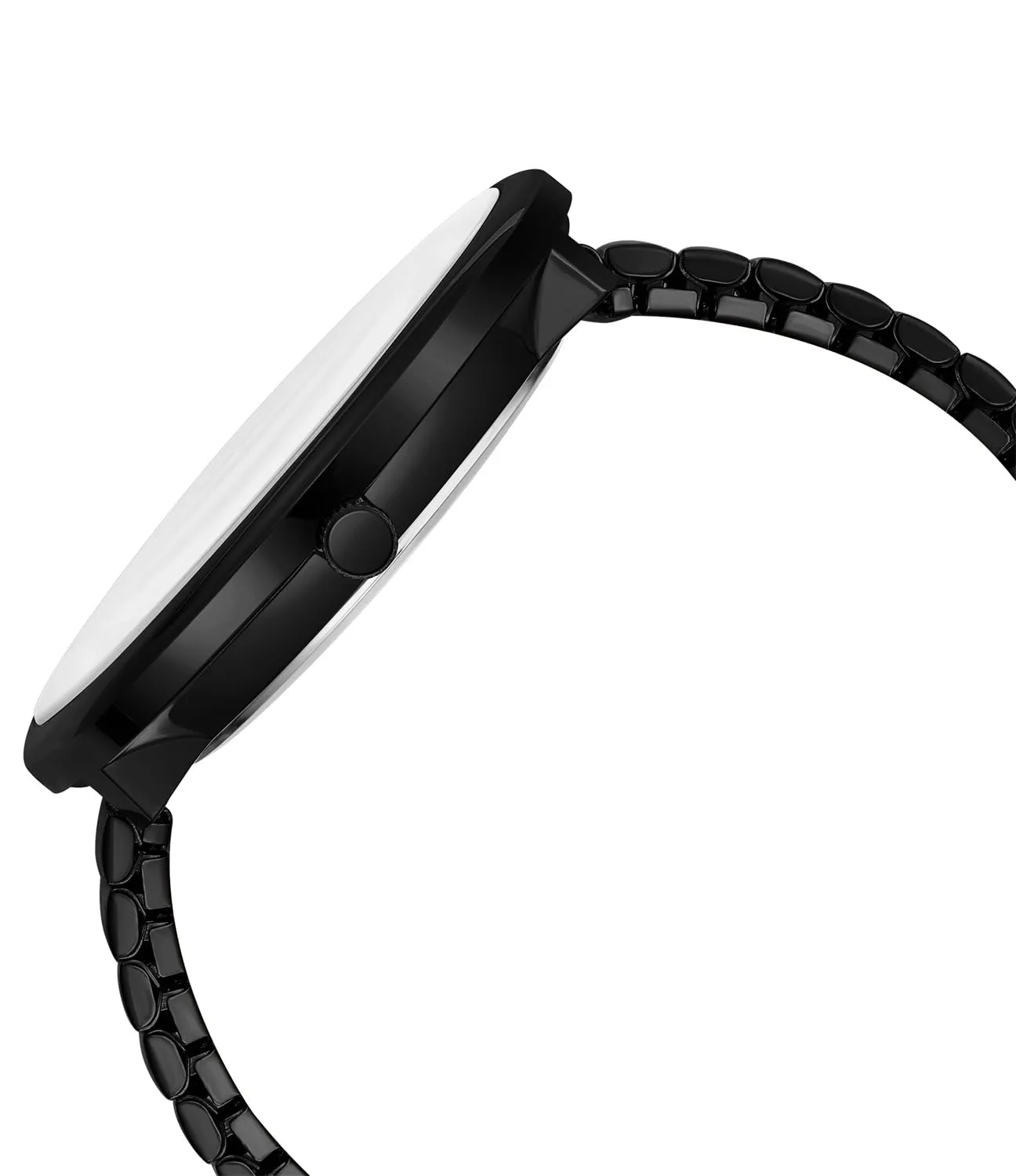XIRUVE Donna Uomo Facile Lettura Numeri Grandi Quadrante Grande Cinturino Elastico Orologio da Polso Quarzo in Acciaio Inossidabile - immagine 3