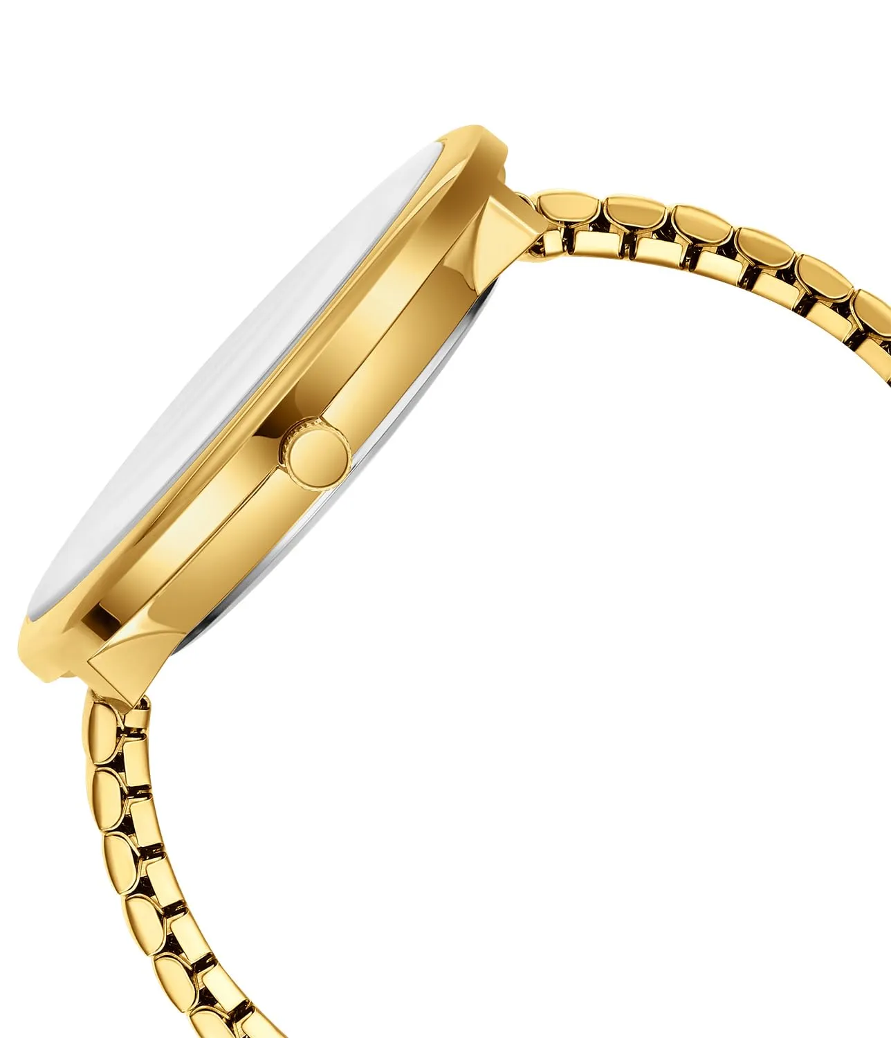 XIRUVE Donna Uomo Facile Lettura Numeri Grandi Quadrante Grande Cinturino Elastico Orologio da Polso Quarzo in Acciaio Inossidabile - immagine 3