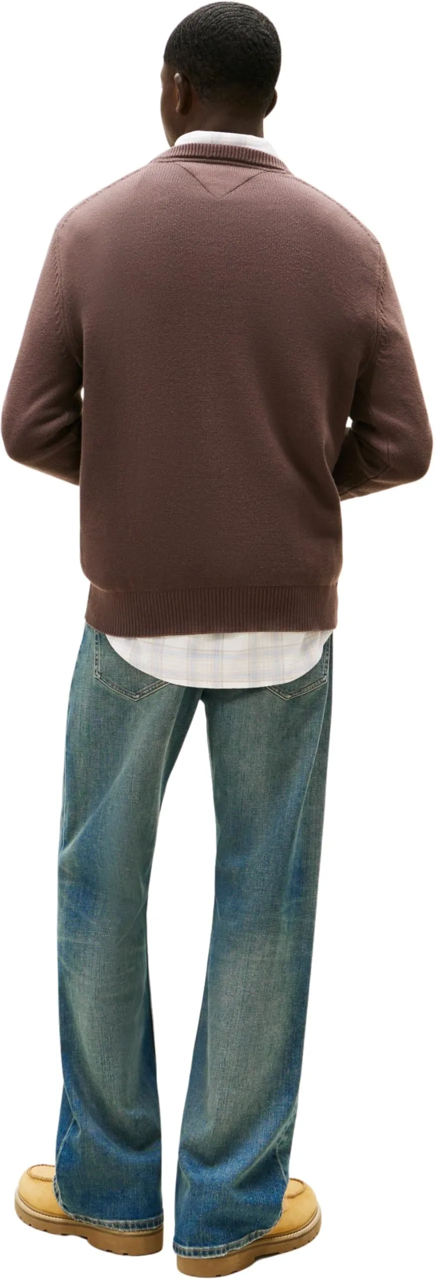 Tommy Jeans Uomo Pullover Sweater Slim Fit, Blu (Black Walnut), XL - immagine 2