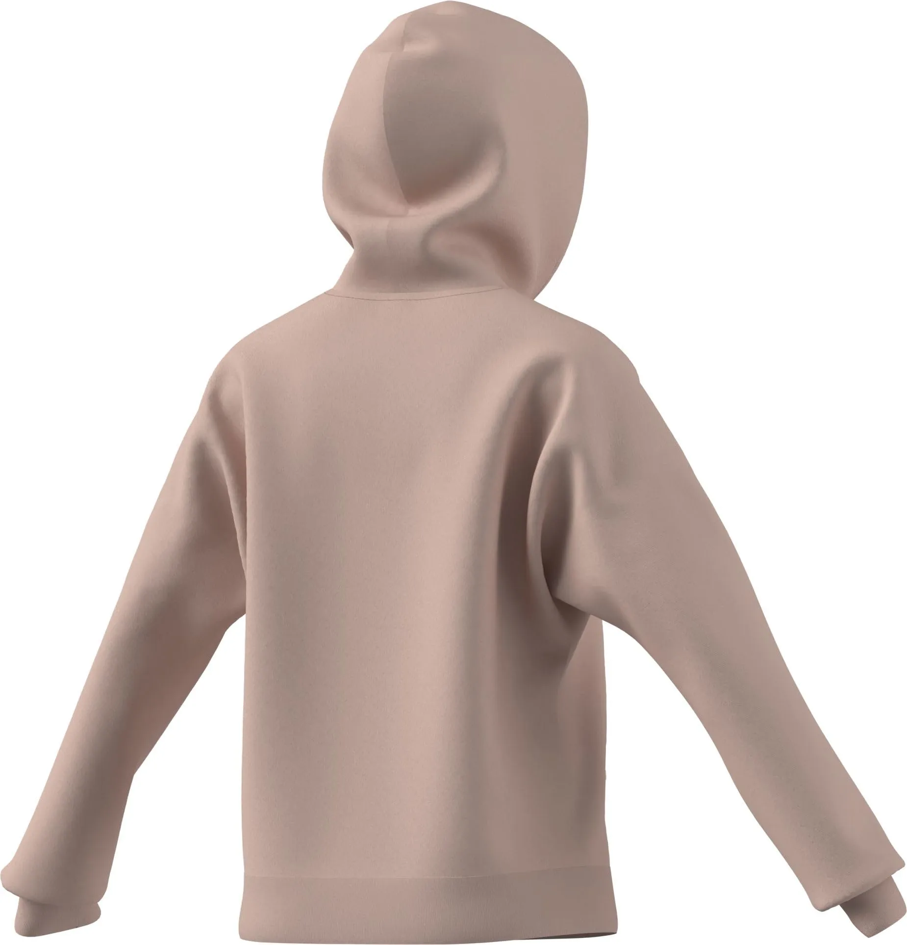 adidas Femme Essentials Small Logo French Terry Hoodie, Blush Pink/White, M - immagine 2