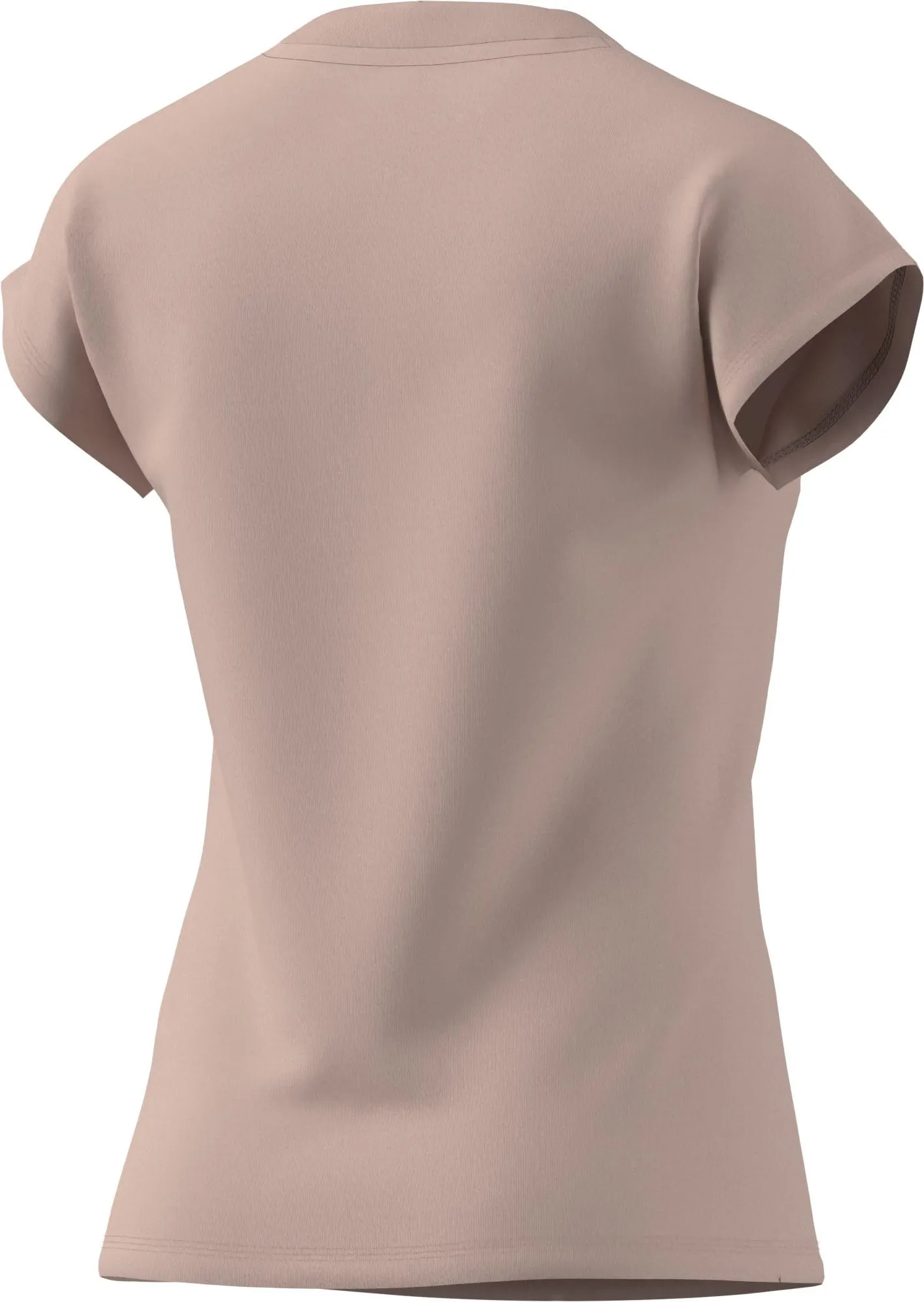 adidas Femme Essentials Linear Cotton T-Shirt, Blush Pink/White, L - immagine 2