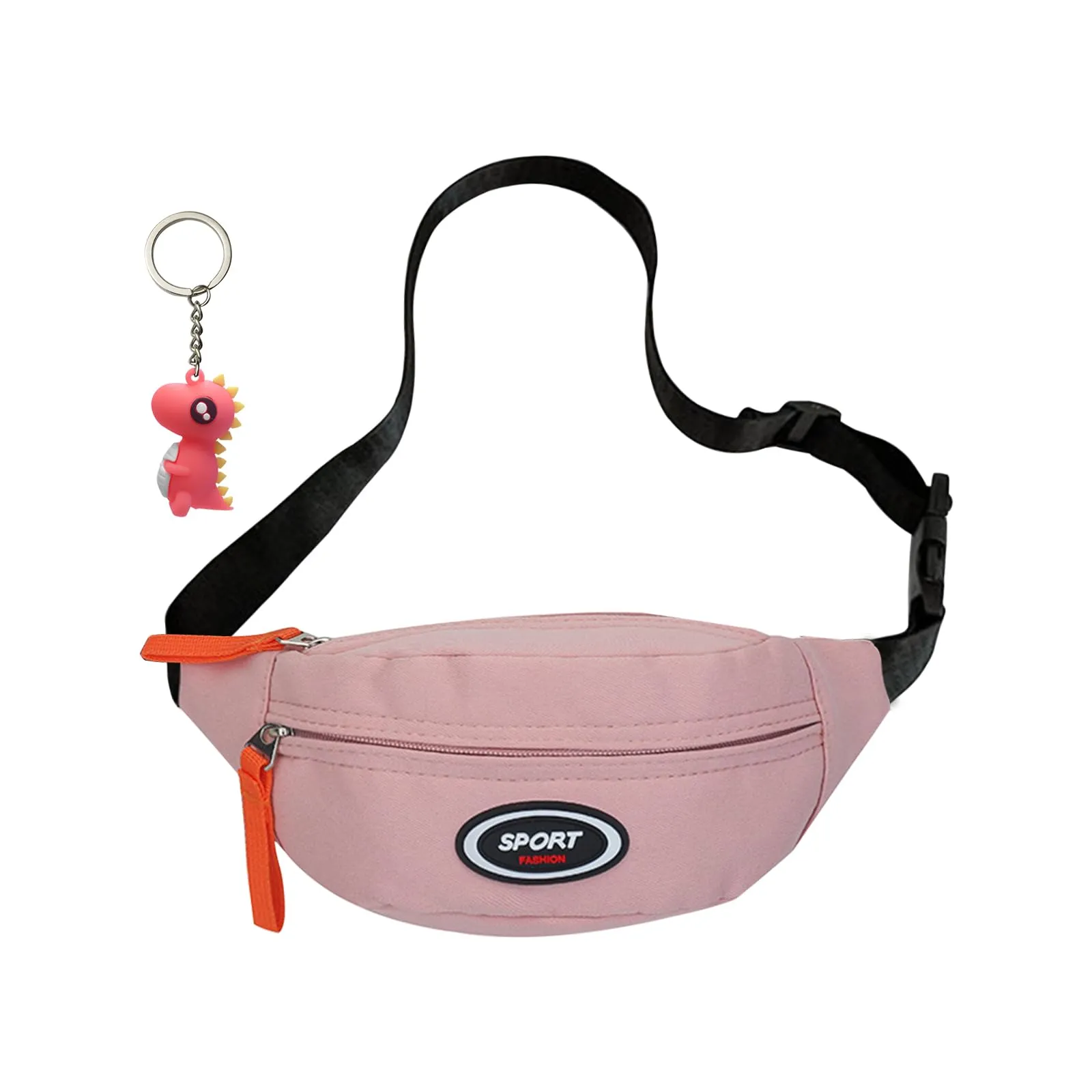 Marsupio Bambino, Borsa Bambina, Borsello Bambino, Regalo Dinosauro (Rosa) - immagine 1