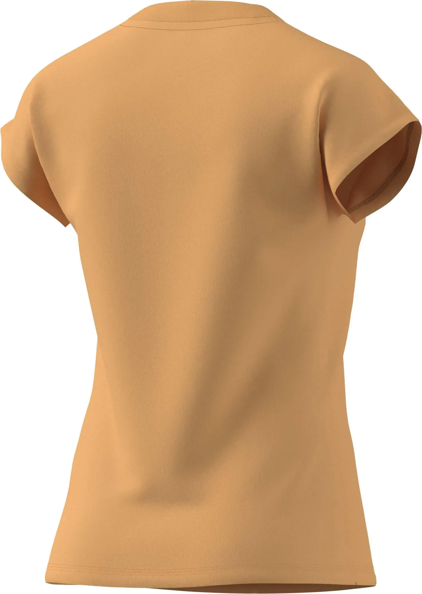 adidas Femme Essentials Linear Cotton T-Shirt, Semi Ice Tangerine/White, XS - immagine 3