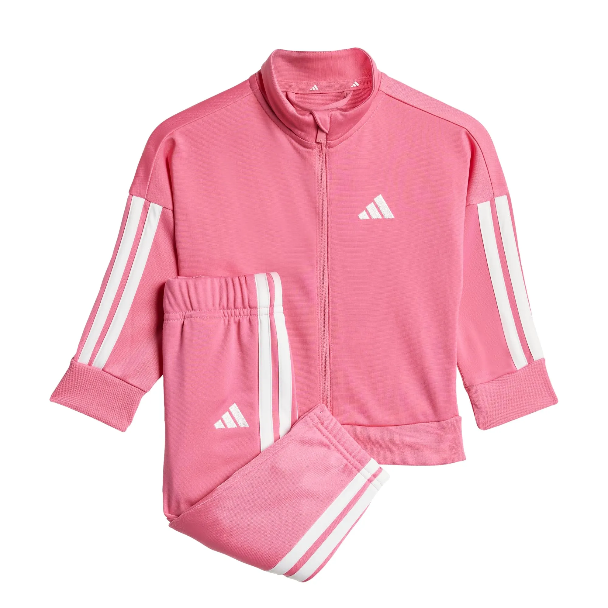 adidas Unisex - Bimbi 0-24 Essentials Climacool Track Suit, pink fusion/white, 2-3 Years - immagine 1