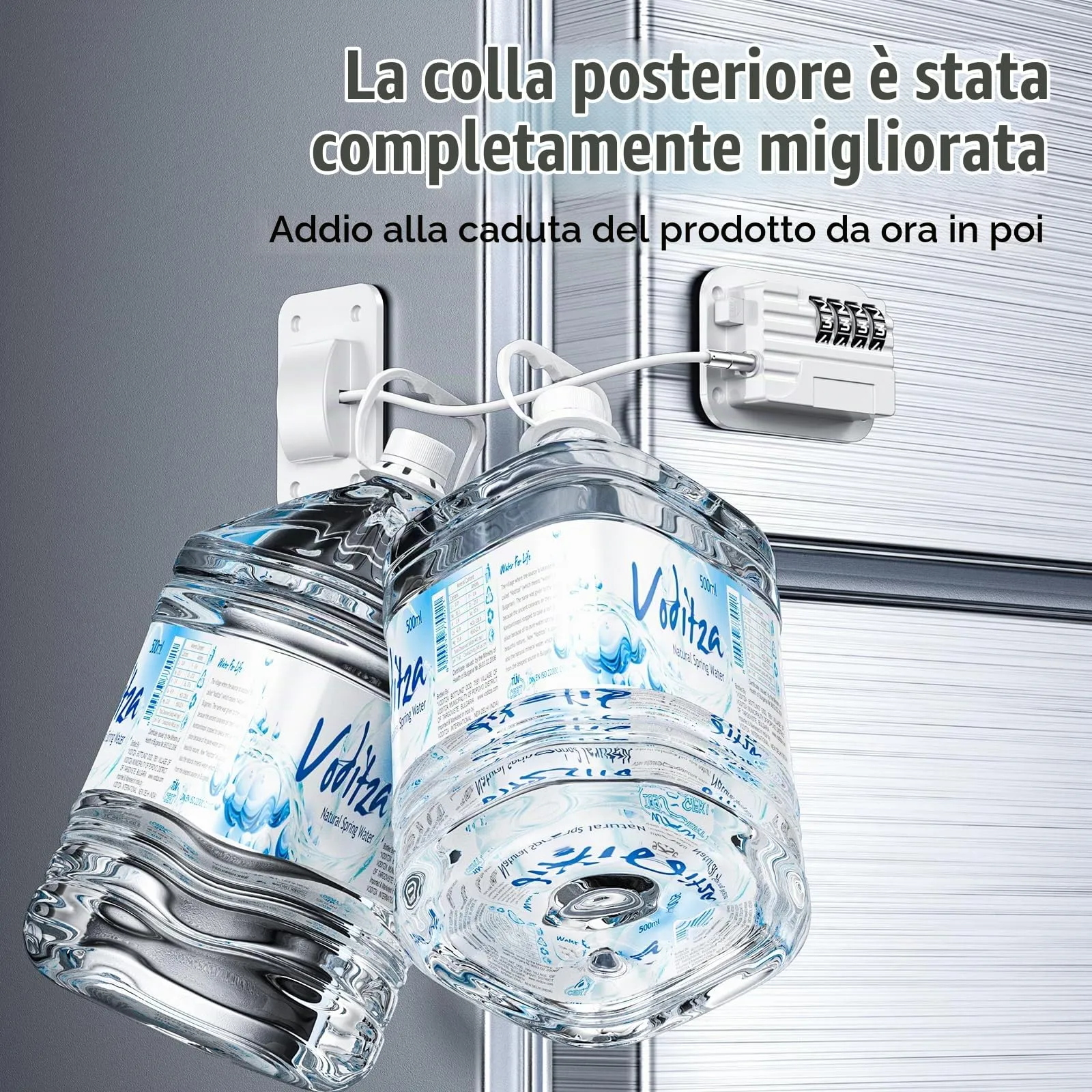 Lucchetto per Frigorifero con Combinazione, Chiusura Frigorifero Blocca Migliorata per Bambini Adulti, Blocca Porta Frigorifero per Frigo Armadi Porte Finestre Guardaroba，Bianco-2 pezzo - immagine 5