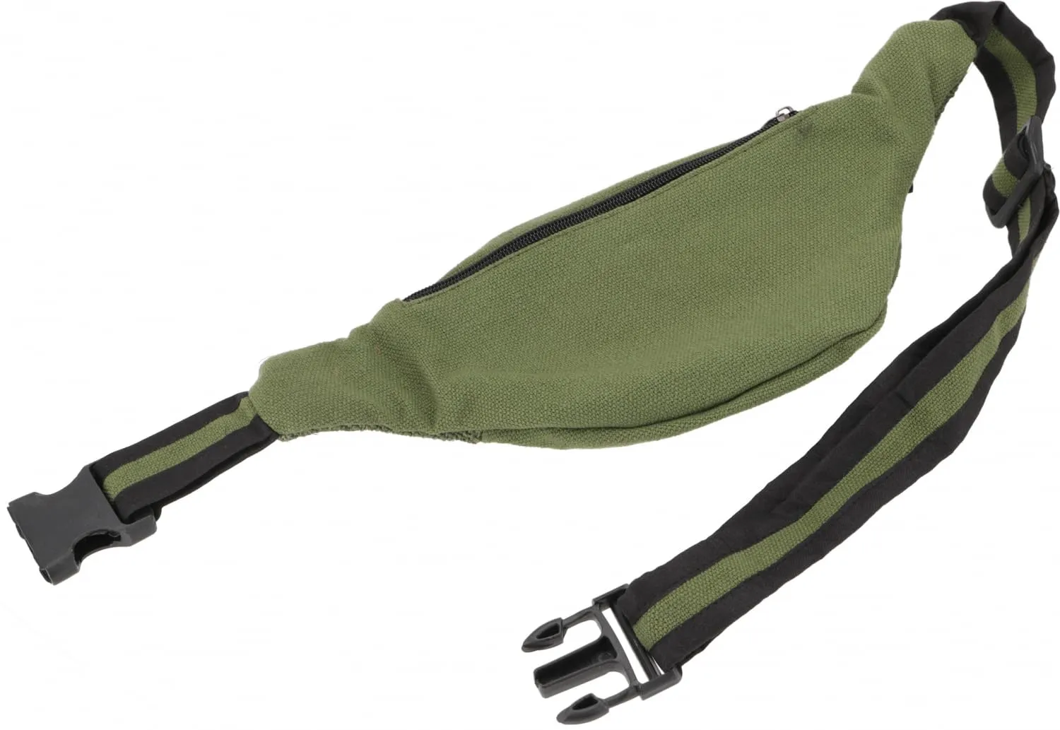 GURU SHOP Praktische Hanf Gürteltasche, Ethno Bauchtasche, Sidebag - Olive, Herren/Damen, Grün, Size:One Size, 15x20 cm, Festival- Bauchtasche Hippie - immagine 2