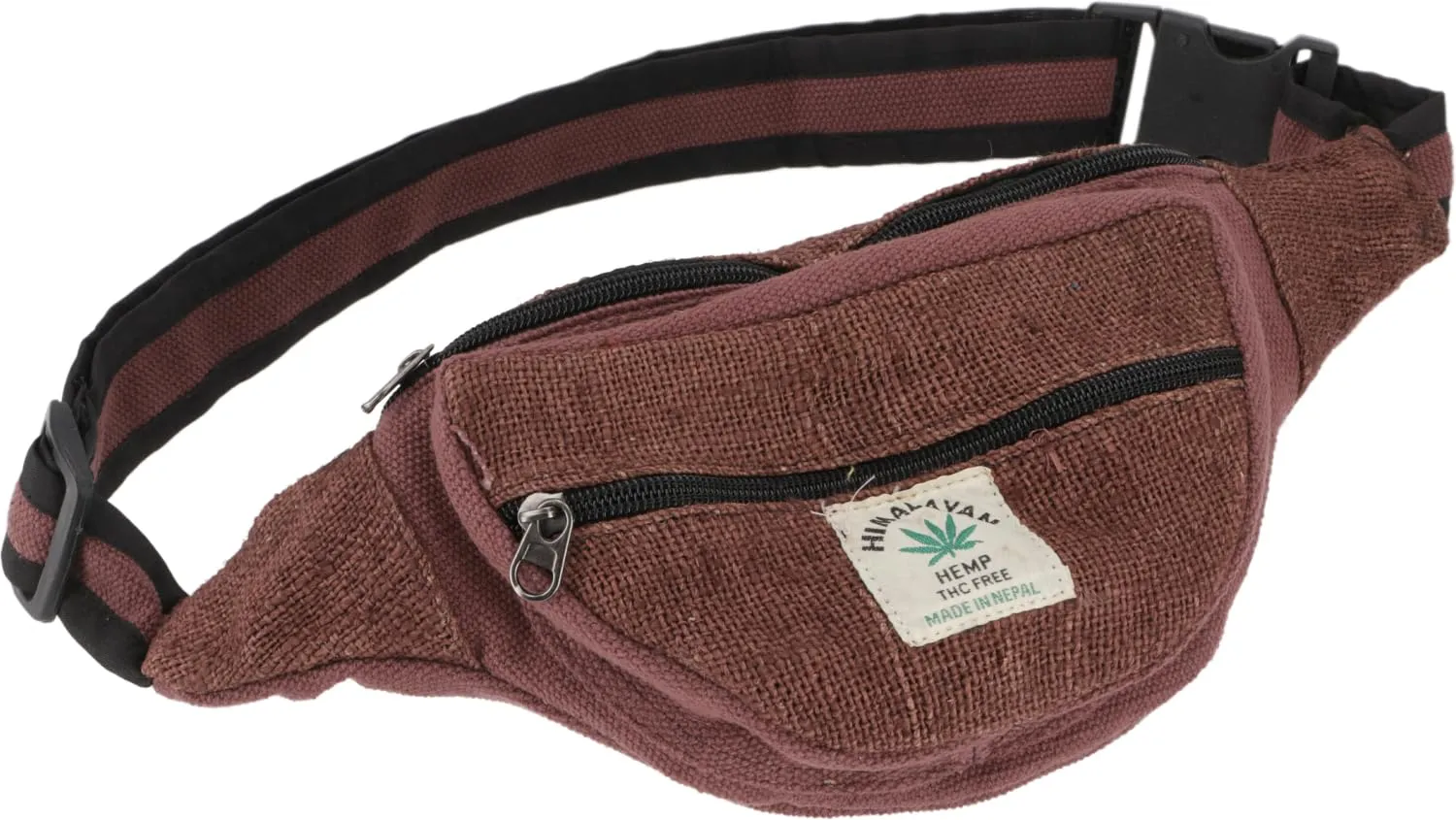 GURU SHOP Praktische Hanf Gürteltasche, Ethno Bauchtasche, Sidebag - Braun, Herren/Damen, Size:One Size, 15x20 cm, Festival- Bauchtasche Hippie - immagine 1