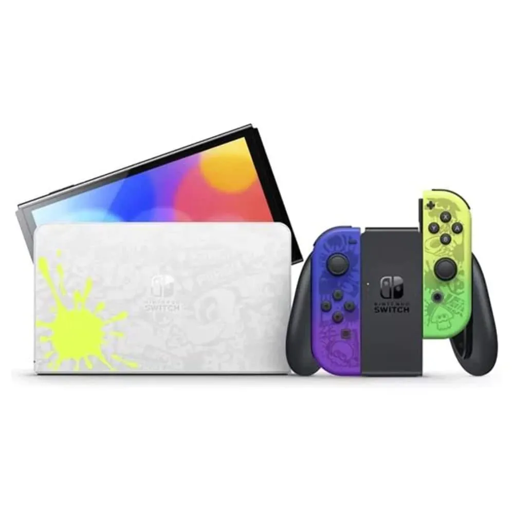NINTENDO SWITCH OLED SPLATOON 3 EDITION CONSOLE DE JEUX PORTABLES 17,8 CM (7") 64 GO ÉCRAN TACTILE WIFI MULTICOLORE - immagine 2