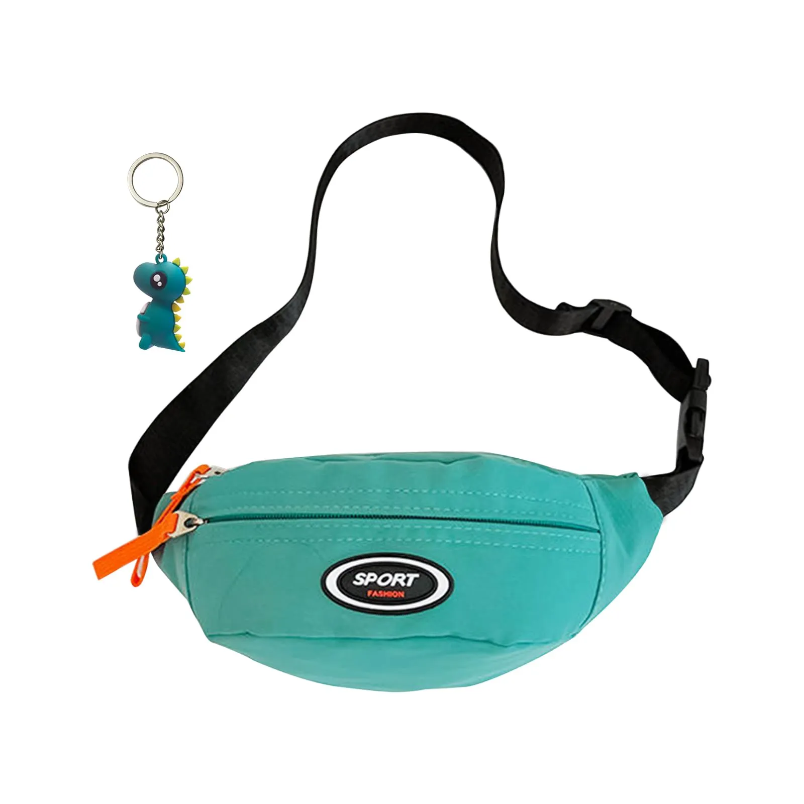 Marsupio Bambino, Borsa Bambina, Borsello Bambino, Regalo Dinosauro (Verde) - immagine 1