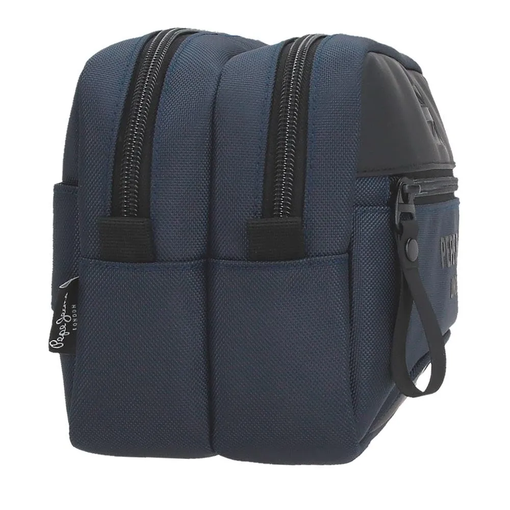 Pepe Jeans Bromley, Tracolla, Marsupio, Accessori da Viaggio, Poliestere, Diverse Misure, Nero, Verde, Rosso, Grigio, Poliestere Di Joumma Bags, blu, Talla única, Beauty case - immagine 2