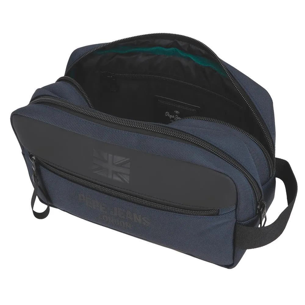Pepe Jeans Bromley, Tracolla, Marsupio, Accessori da Viaggio, Poliestere, Diverse Misure, Nero, Verde, Rosso, Grigio, Poliestere Di Joumma Bags, blu, Talla única, Beauty case - immagine 4