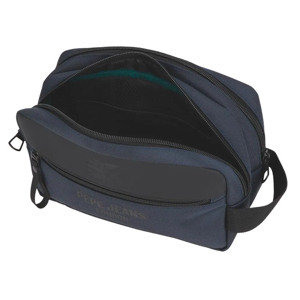 Pepe Jeans Bromley, Tracolla, Marsupio, Accessori da Viaggio, Poliestere, Diverse Misure, Nero, Verde, Rosso, Grigio, Poliestere Di Joumma Bags, blu, Talla única, Beauty case - immagine 5