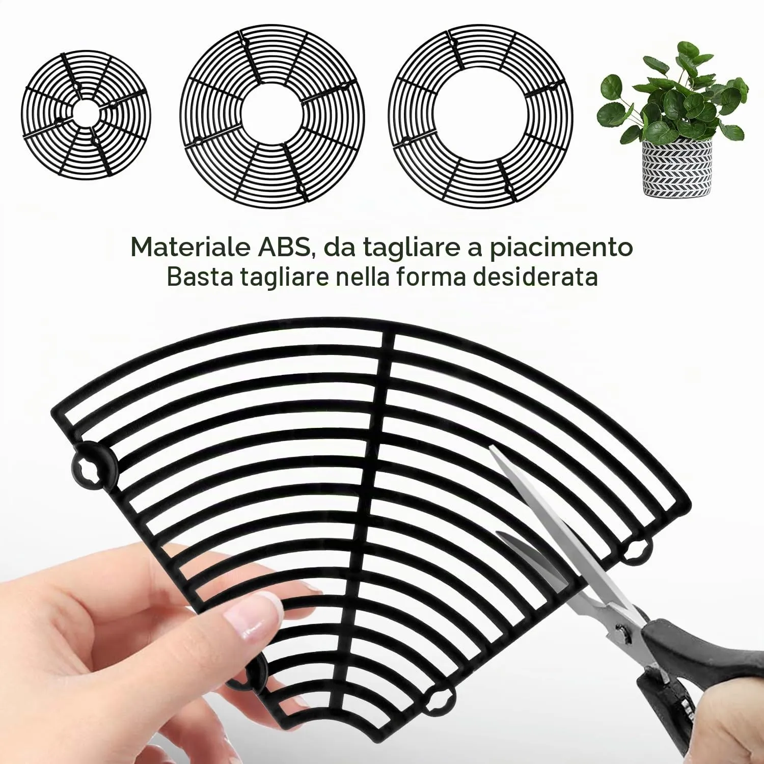 BSTDAYEVER Griglia per Vasi da Fiori Griglia Protezione per Piante 19cm 2Pz - immagine 4