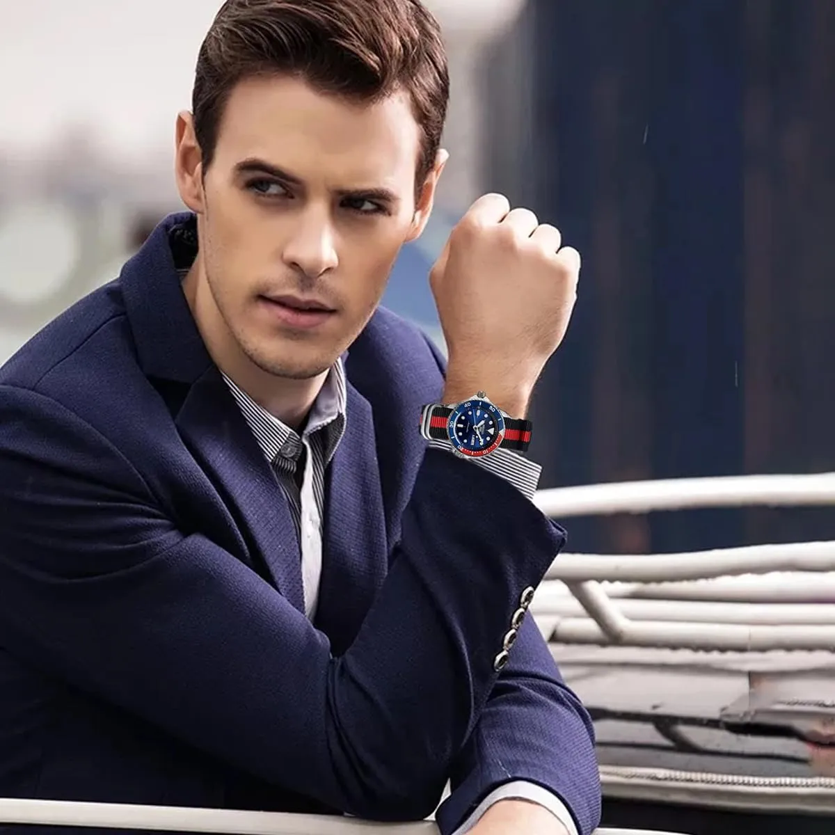 AIYIRUO Cinturini per Orologio NATO Nylon G10 Premium Ballistic Multicolor Sostituzione Cinturini per Orologio con Fibbia in Acciaio Inossidabile Argento per gli Uomini 18mm 20mm 22mm 24mm - immagine 4