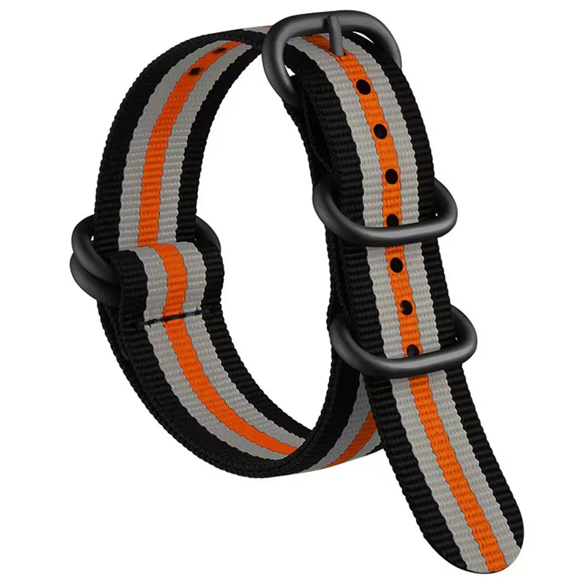 AIYIRUO Cinturini per Orologio NATO Nylon G10 Premium Ballistic Multicolor Sostituzione Cinturini per Orologio con Fibbia in Acciaio Inossidabile Argento per gli Uomini 18mm 20mm 22mm 24mm - immagine 1