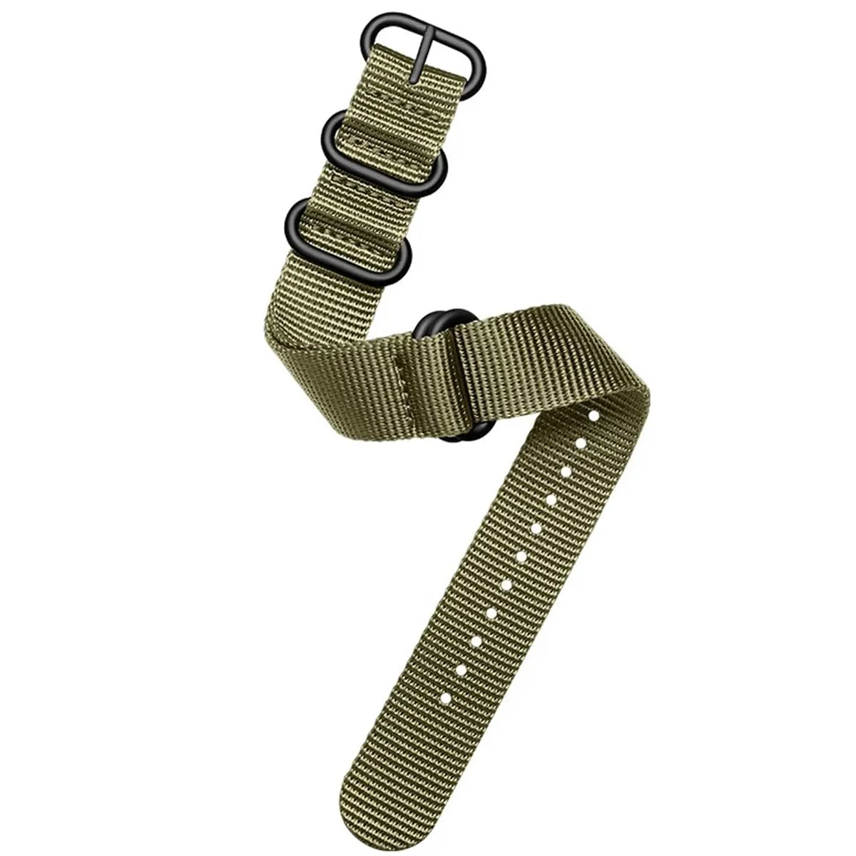 AIYIRUO Cinturini per Orologio NATO Nylon G10 Premium Ballistic Multicolor Sostituzione Cinturini per Orologio con Fibbia in Acciaio Inossidabile Argento per gli Uomini 18mm 20mm 22mm 24mm - immagine 2