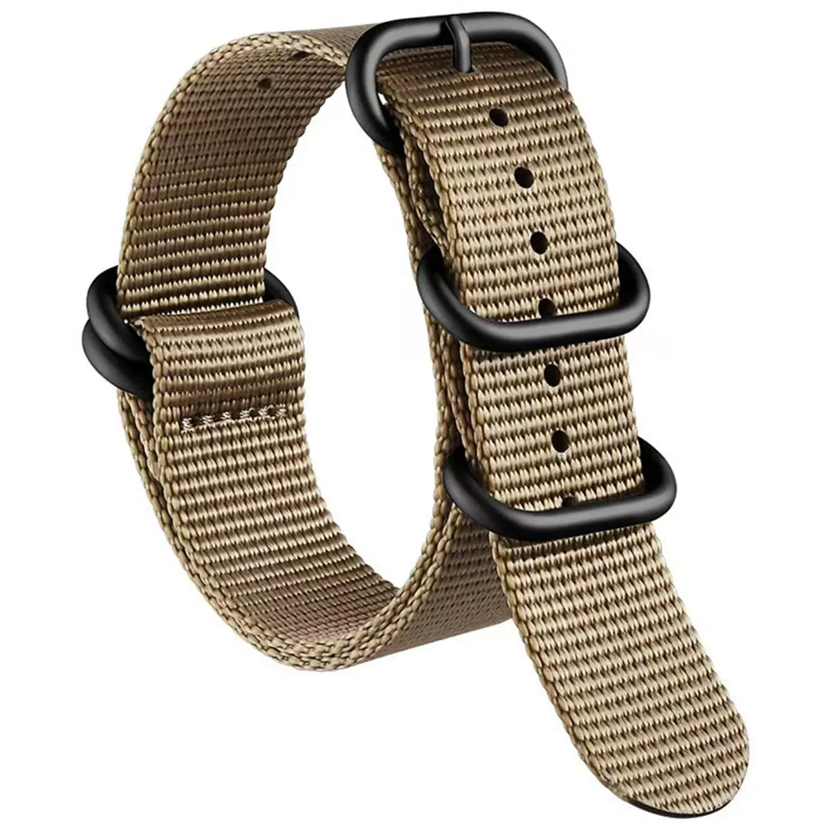 AIYIRUO Cinturini per Orologio NATO Nylon G10 Premium Ballistic Multicolor Sostituzione Cinturini per Orologio con Fibbia in Acciaio Inossidabile Argento per gli Uomini 18mm 20mm 22mm 24mm - immagine 1