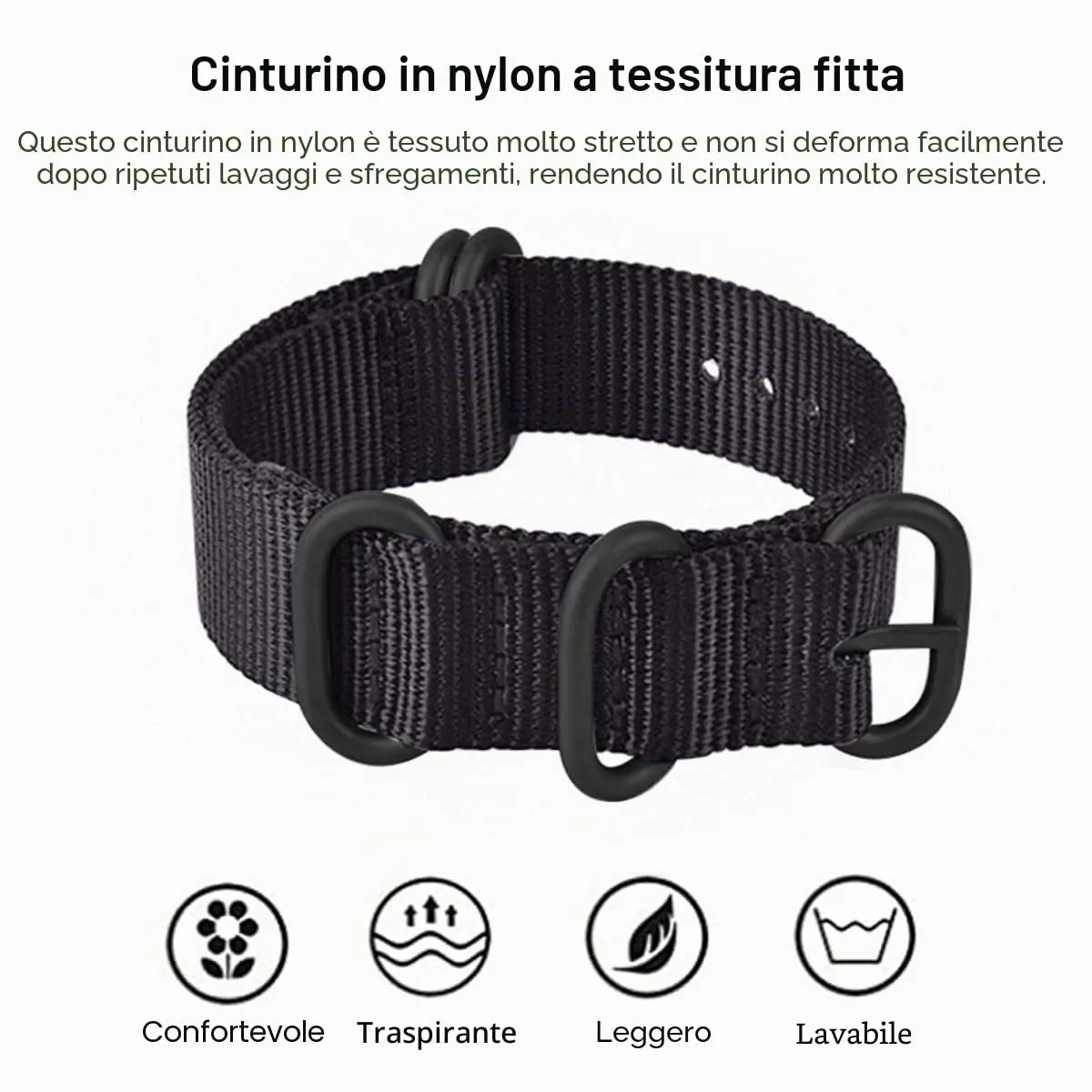 AIYIRUO Cinturini per Orologio NATO Nylon G10 Premium Ballistic Multicolor Sostituzione Cinturini per Orologio con Fibbia in Acciaio Inossidabile Argento per gli Uomini 18mm 20mm 22mm 24mm - immagine 2