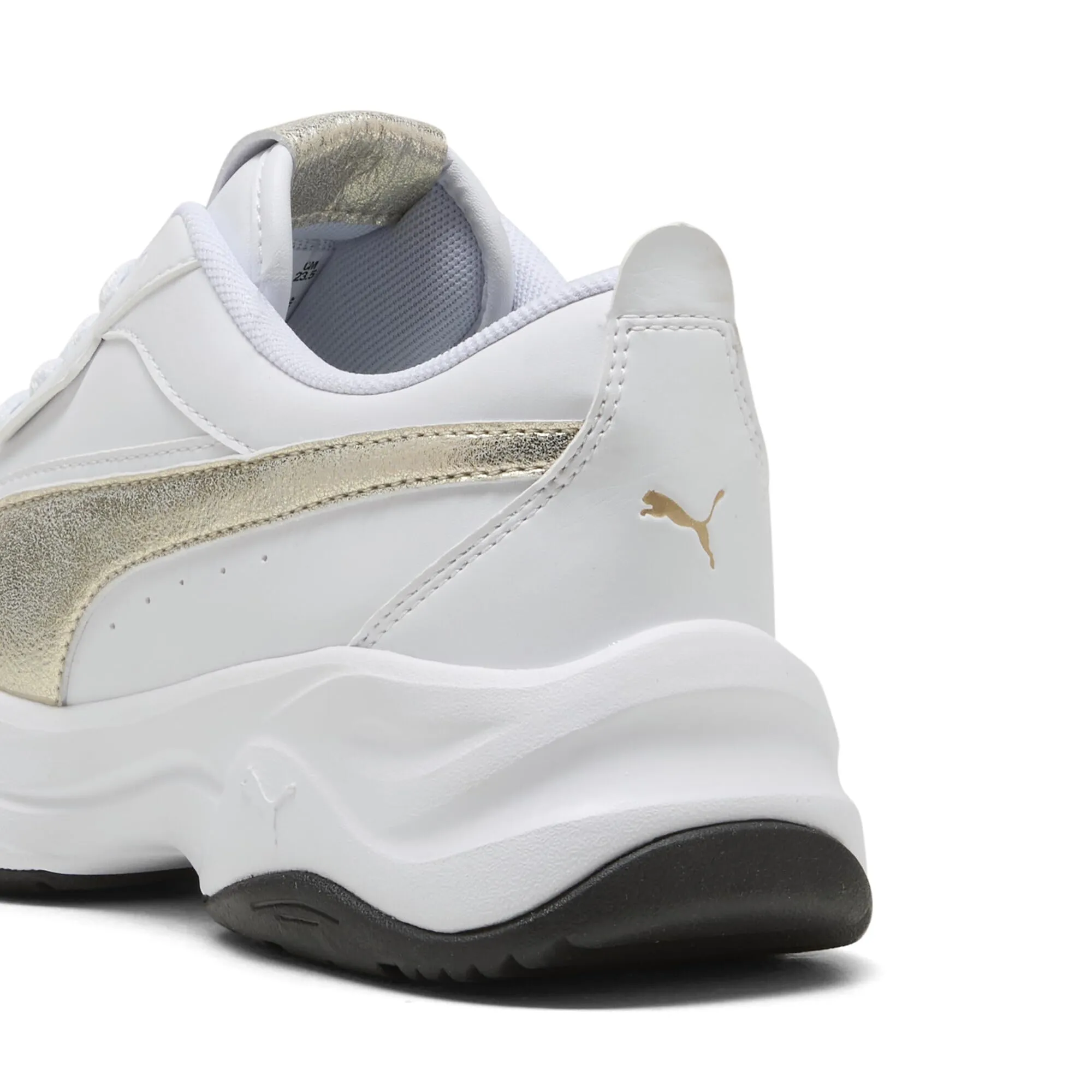 PUMA Cilia Mode Metallic Whisper Sneaker, Bianco Oro Nero, 39, Bianco Oro Nero, 40 EU - immagine 2