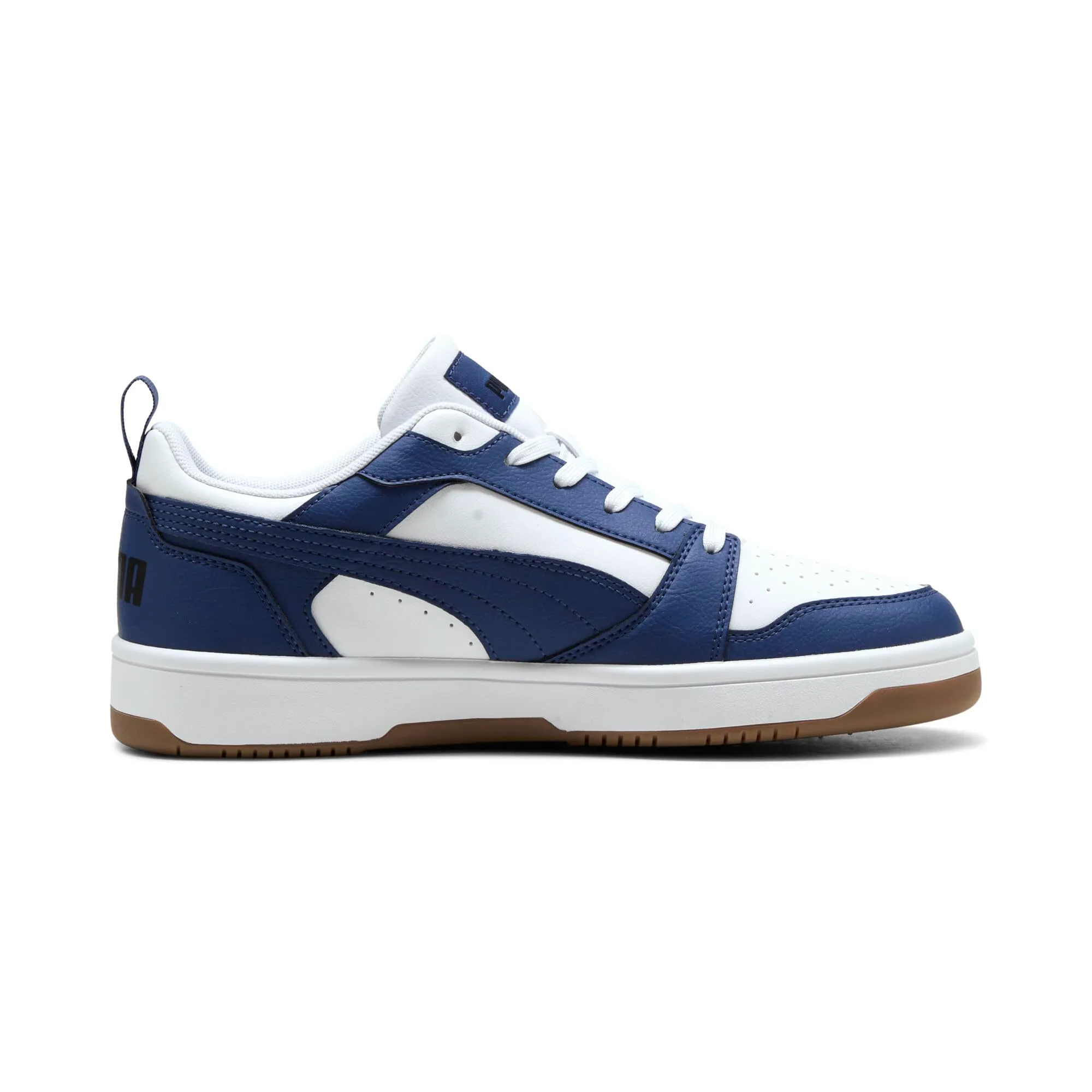 Puma Rebound V6 Low, Sneaker Unisex - Adulto, White Blue Jewel Gum, 42 EU - immagine 5