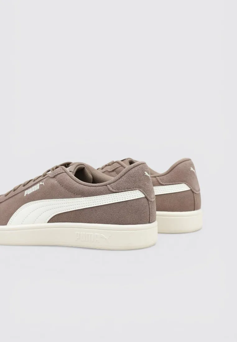 Puma Sneaker Unisex Smash 3.0, Totally Taupe Bianco Caldo, 46 EU - immagine 6