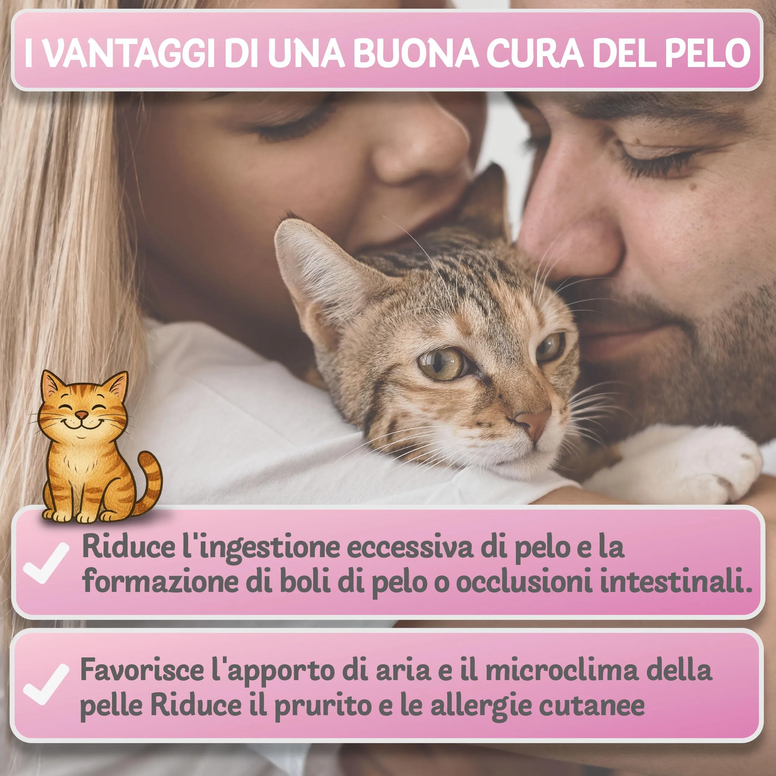 BluePet Spazzola per Gatti Pelo Lungo, Pettine Gatto, Cardatore Sottopelo - immagine 6
