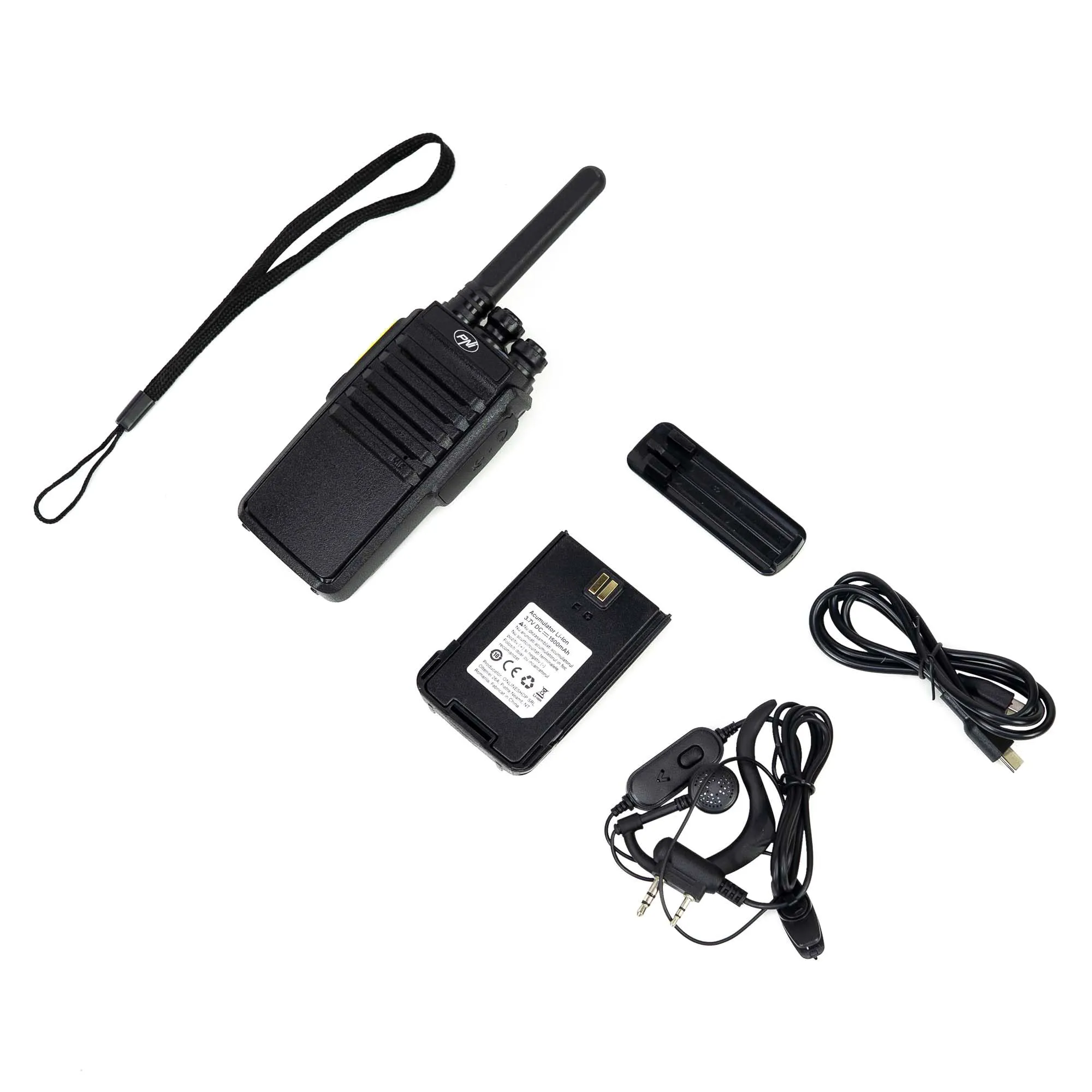 Stazione radio portatile PNI DPMR R41 PRO 0.5W, 16CH, VOX, programmabile, 1500mAh, cuffie con microfono incluso - immagine 7