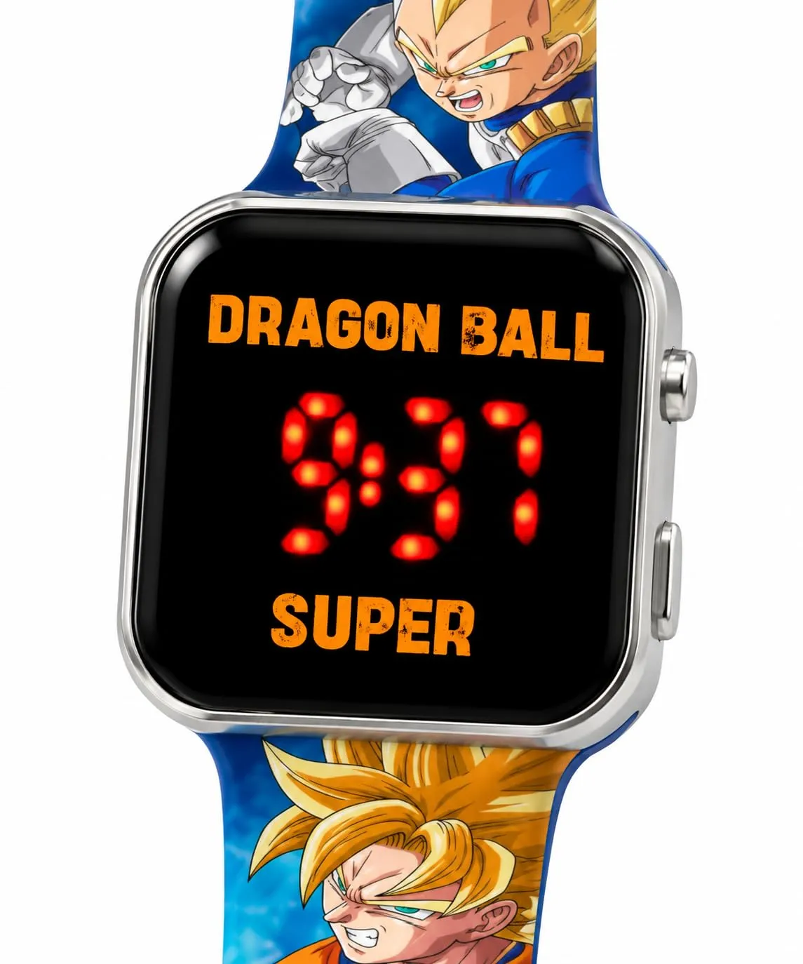Orologio Dragon Ball Bambino LED Goku e Vegeta, Cinturino Silicone 22 cm - immagine 4
