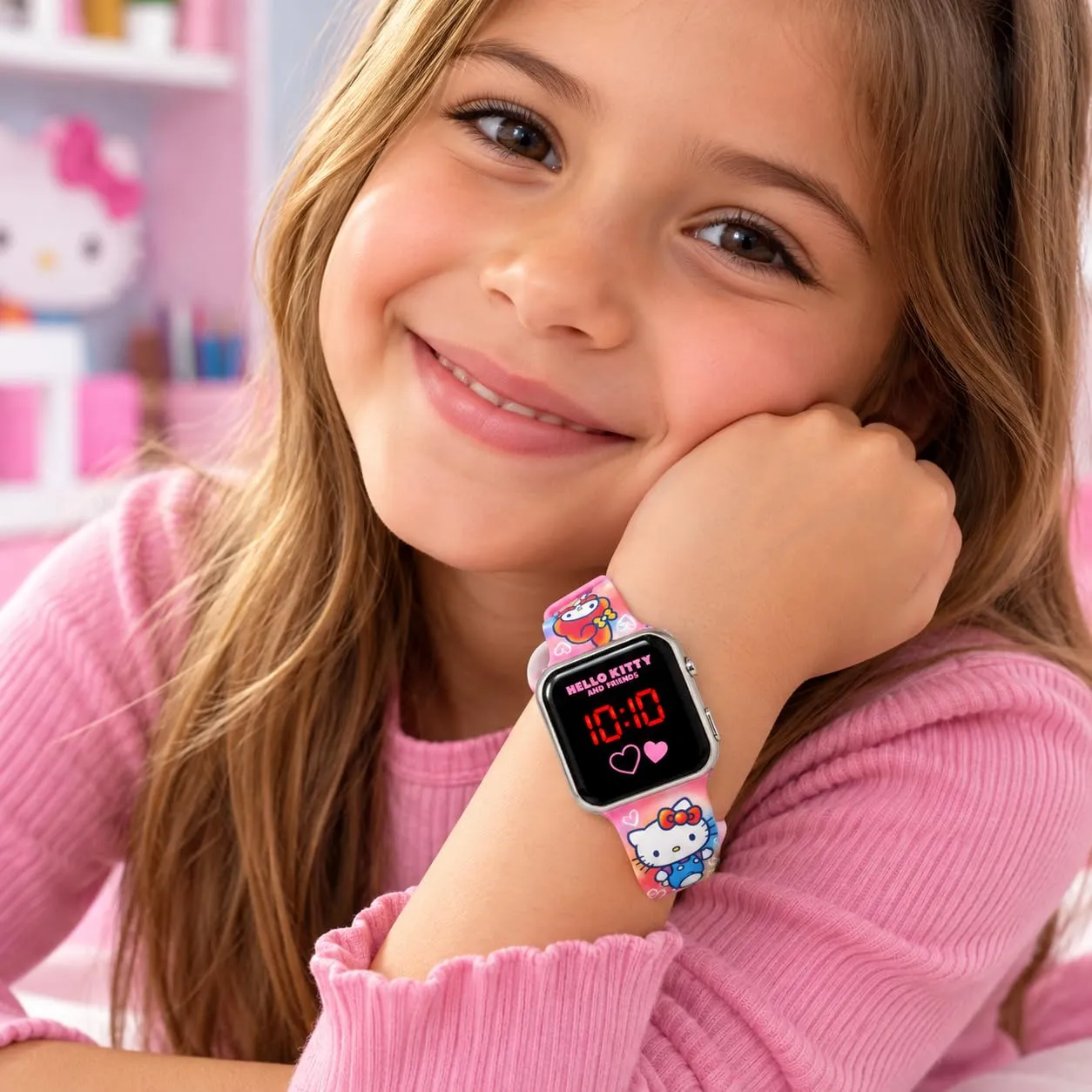 Hello Kitty and Friends Orologio Bambina LED Digitale Cinturino Silicone - immagine 3