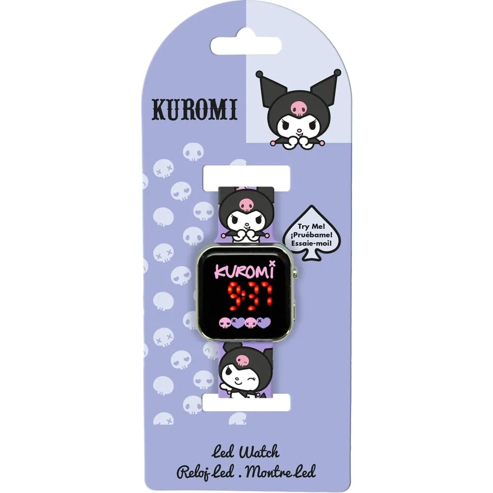 Orologio Kuromi Bambina Digitale LED, Cinturino Silicone Regolabile 22 cm - immagine 5