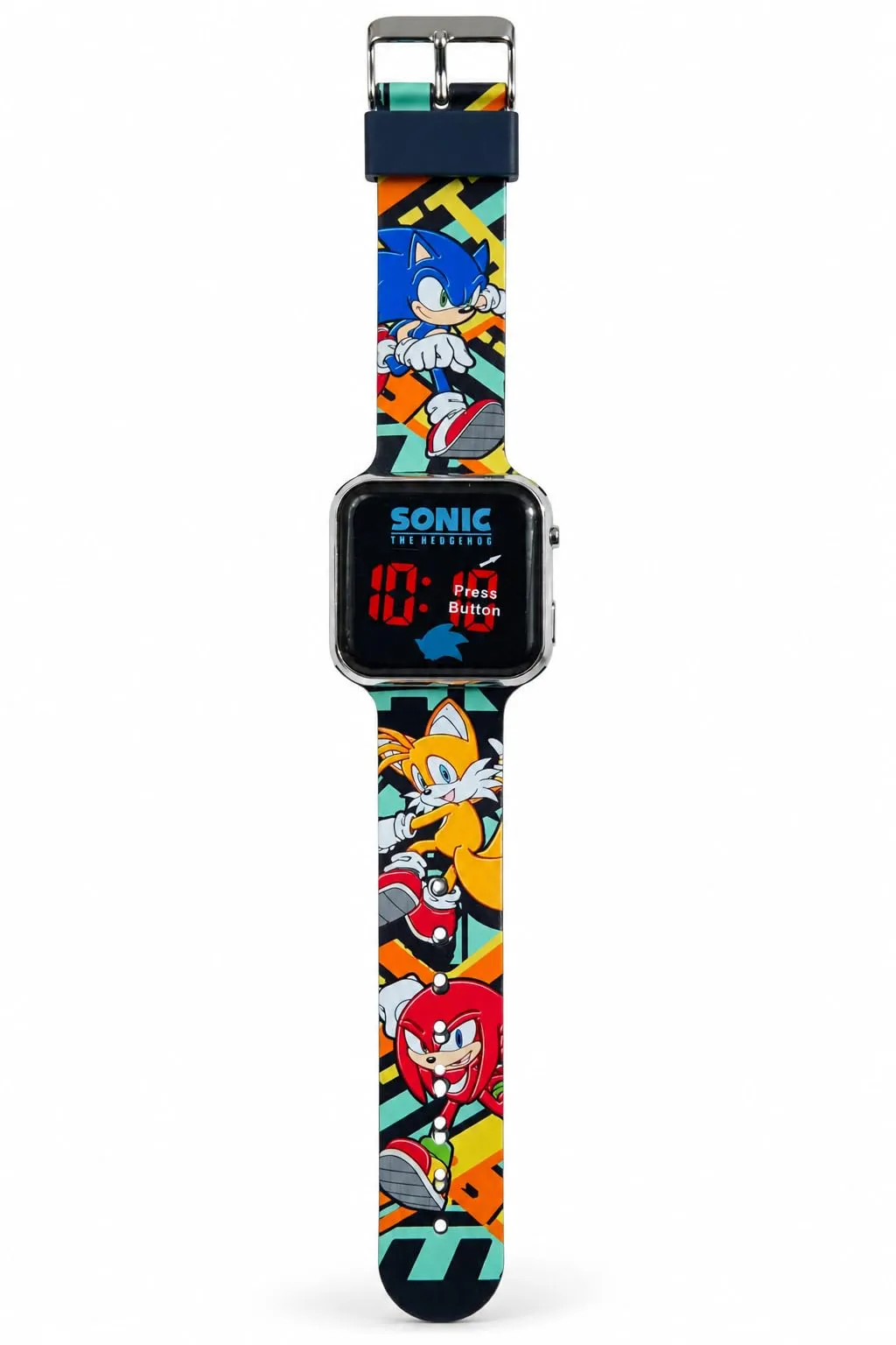 Orologio Sonic Bambino LED con Tails e Knuckles, Cinturino Silicone 22 cm - immagine 2