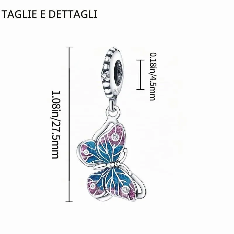 XWN Ciondolo Argento Sterling 925 con Cubic Zirconia Pendenti per Pandora Braccialetti, Compatibile con Braccialetti e Collane europei, perfetto Regali per Moglie e Ragazze - immagine 6