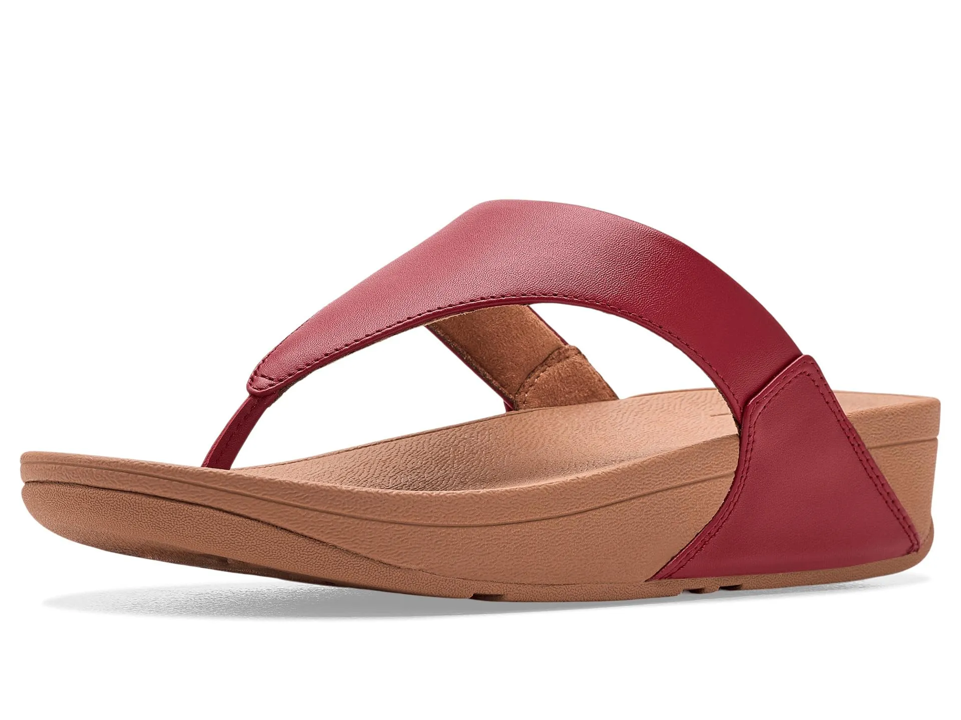 Fitflop Lulu Leather Toepost, Sandali Donna, Bacche Bruciate, 43 EU - immagine 1