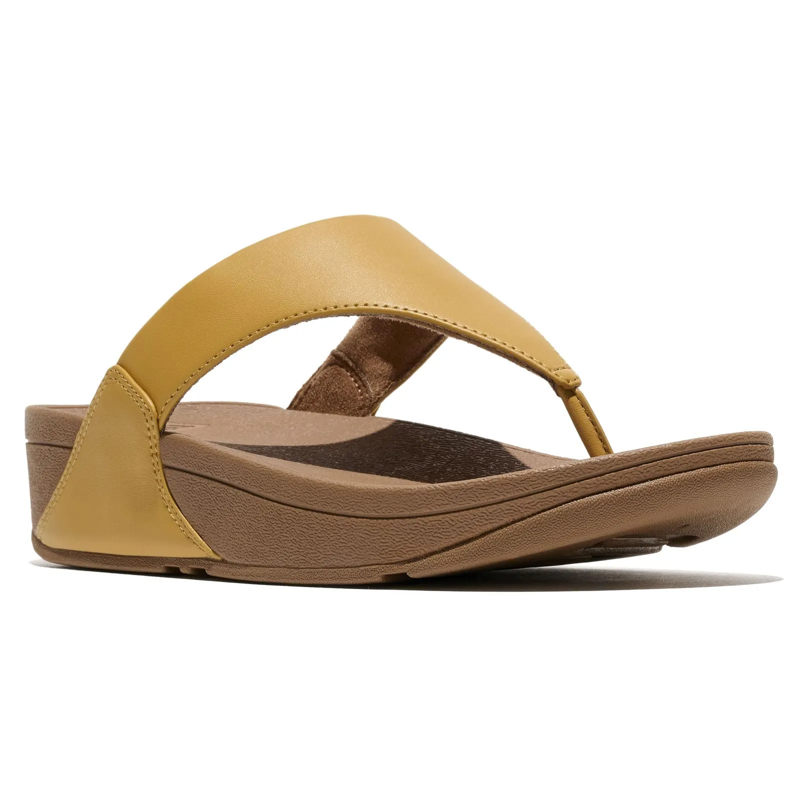 Fitflop Lulu Leather Toepost, Sandali Donna, Curcuma, 41 EU - immagine 4