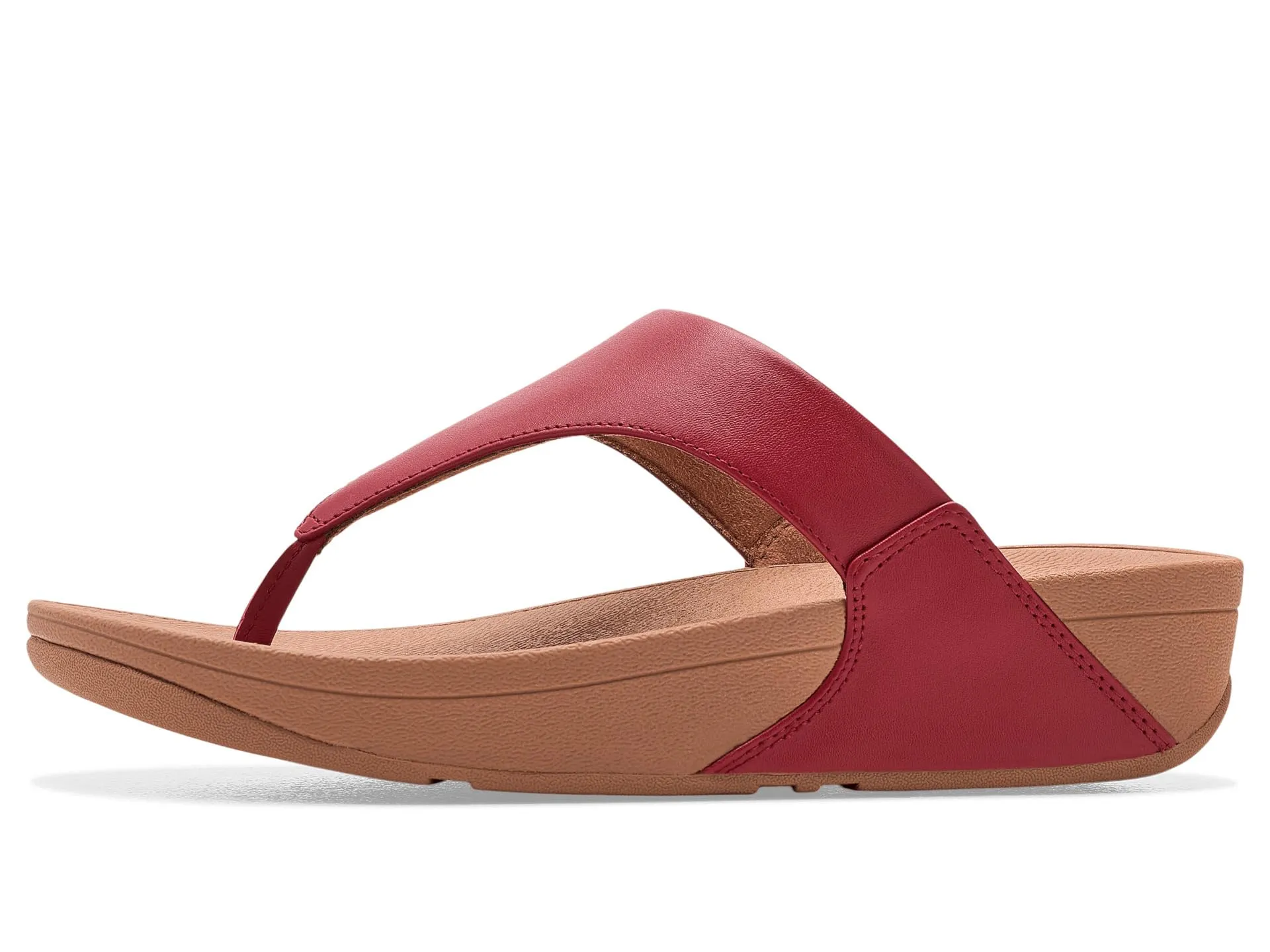 Fitflop Lulu Leather Toepost, Sandali Donna, Bacche Bruciate, 41 EU - immagine 5