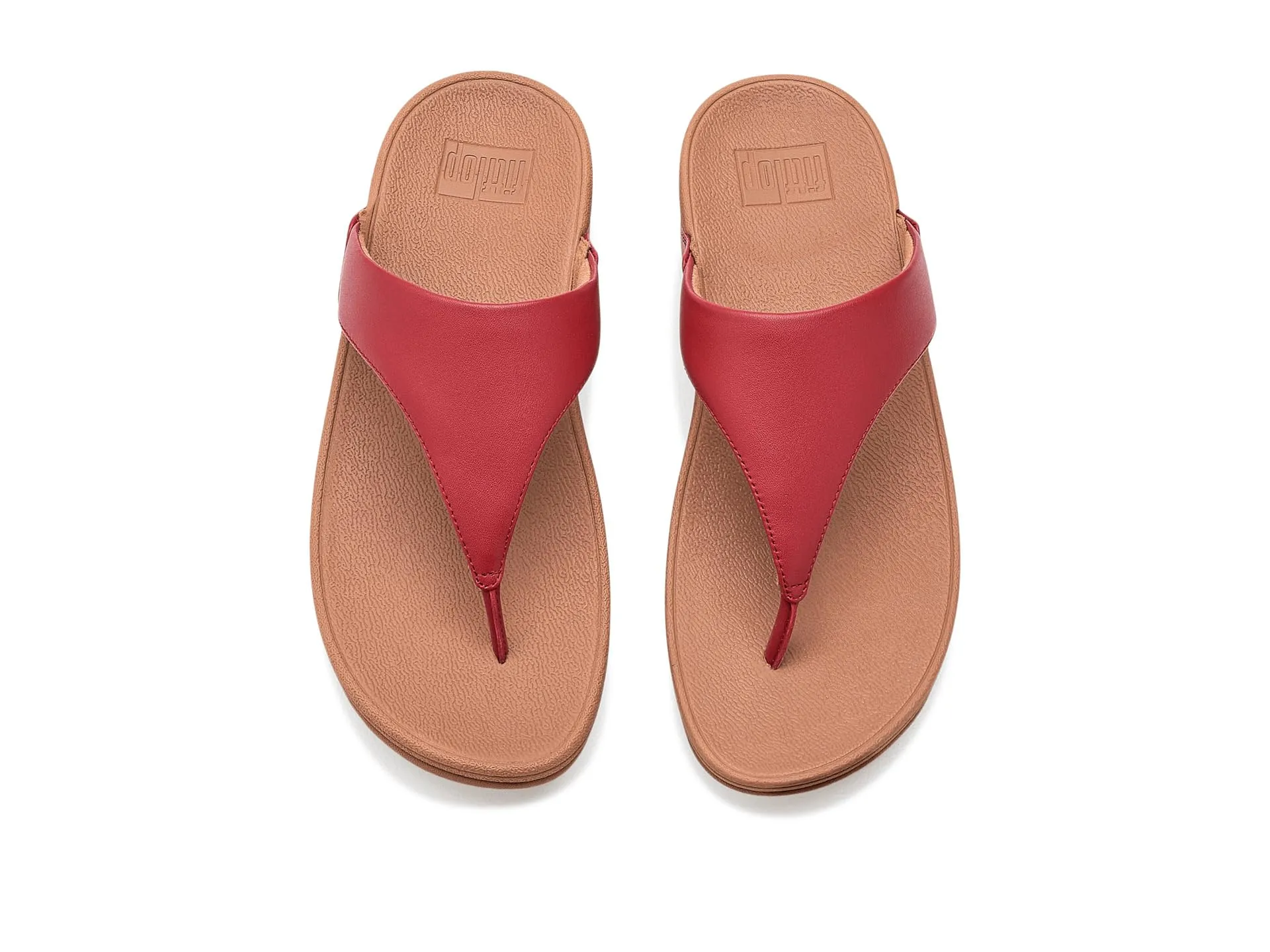 Fitflop Lulu Leather Toepost, Sandali Donna, Bacche Bruciate, 37 EU - immagine 3