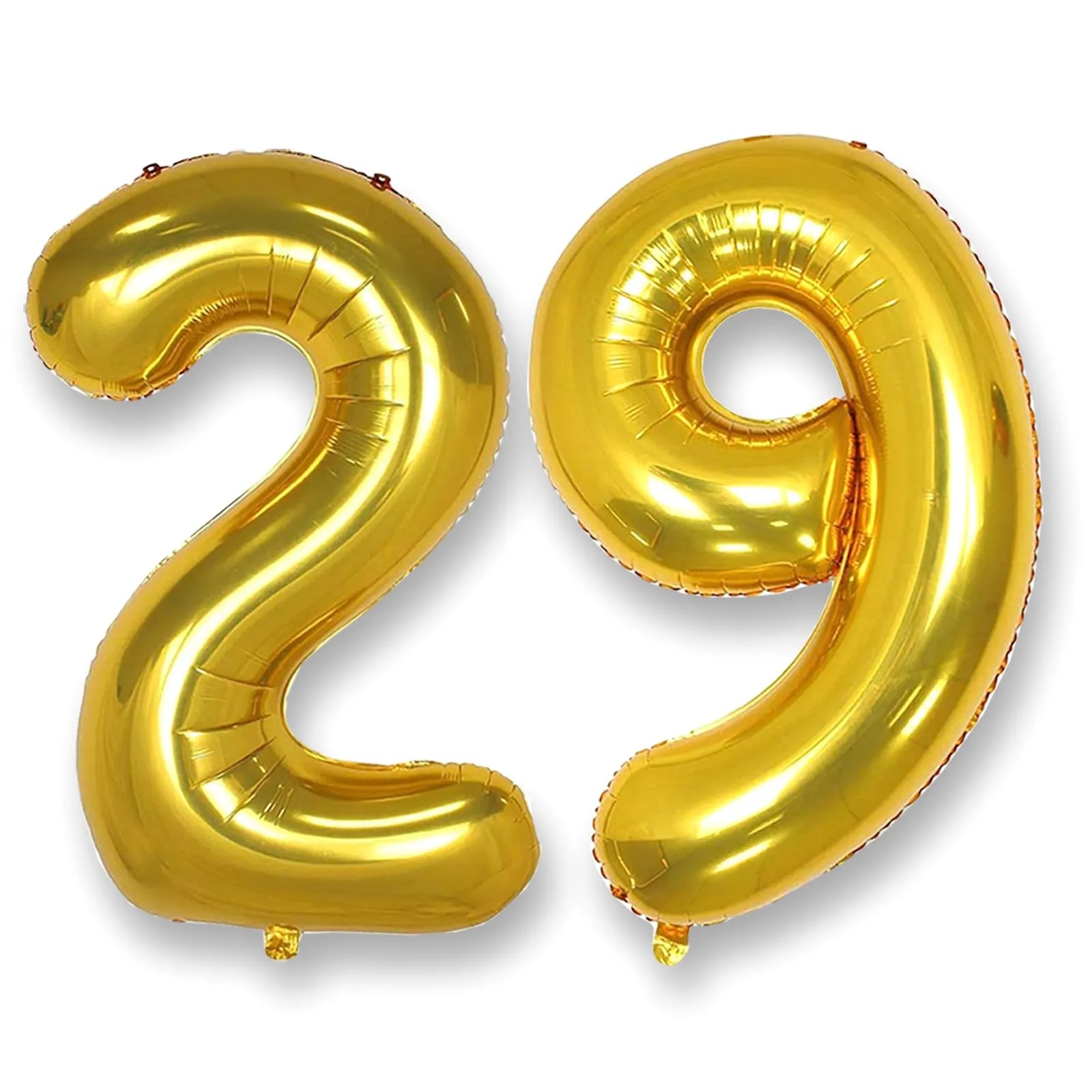 AULE Palloncino Numero 29 Oro: Grande 101 cm Palloncini 29 Anni Compleanno - immagine 1