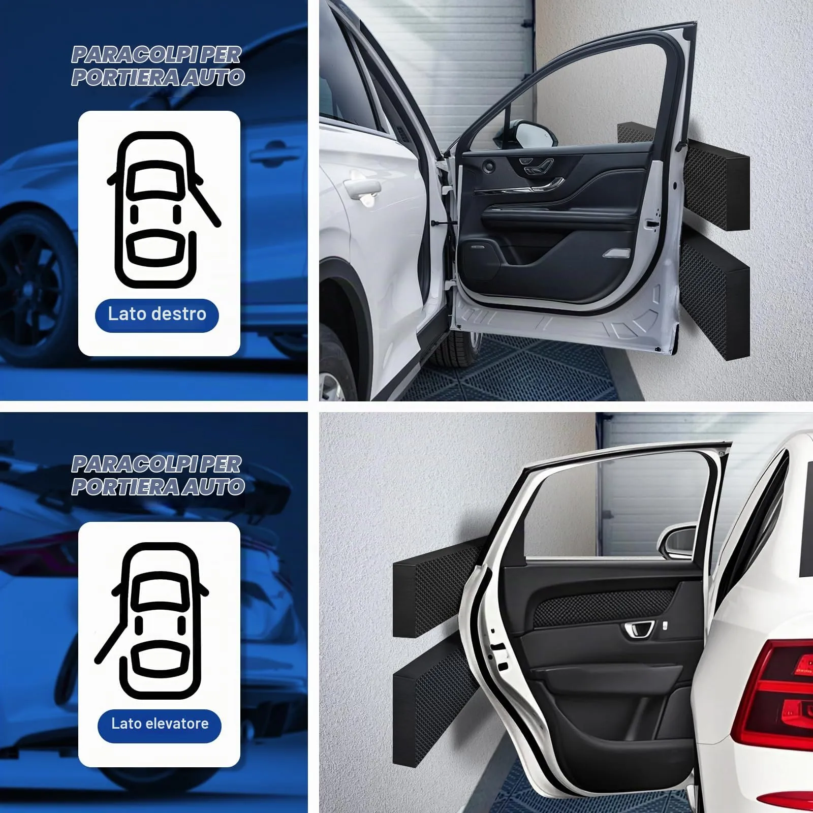 Spurtar Protezione Parete Garage Protezioni Porte Auto Garage Schiuma EVA - immagine 4