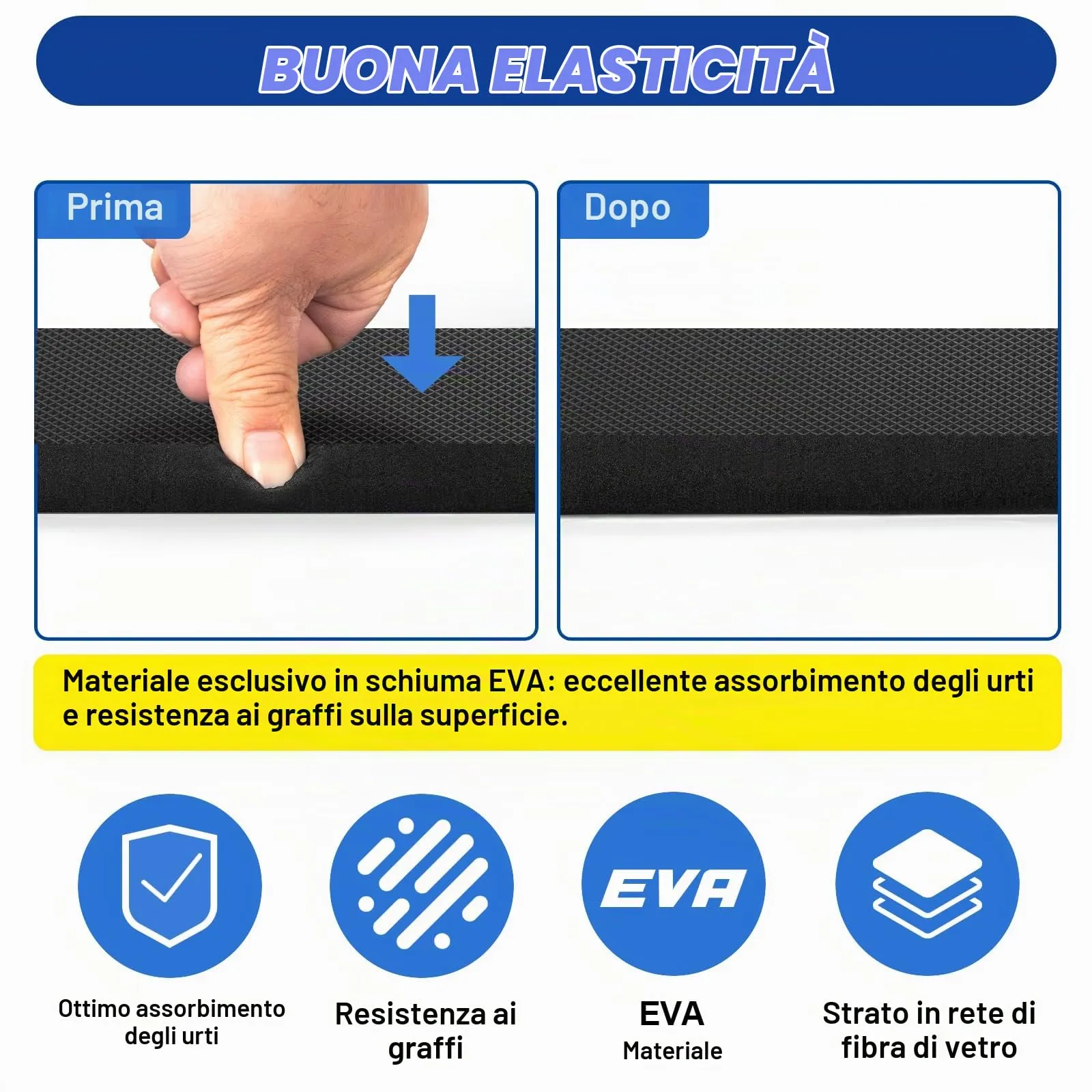 Spurtar Protezione Parete Garage Protezioni Porte Auto Garage Schiuma EVA - immagine 5