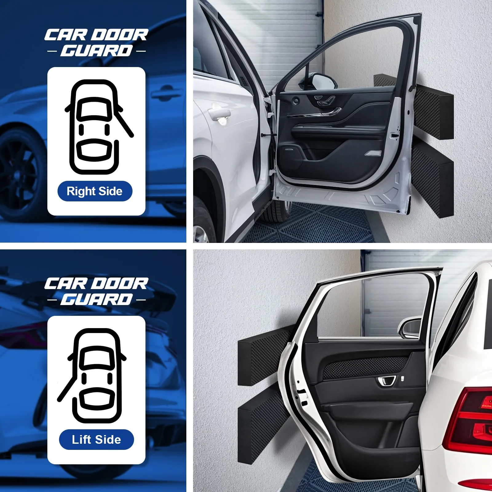 Spurtar Protezione Parete Garage Protezioni Porte Auto Garage Schiuma EVA - immagine 4