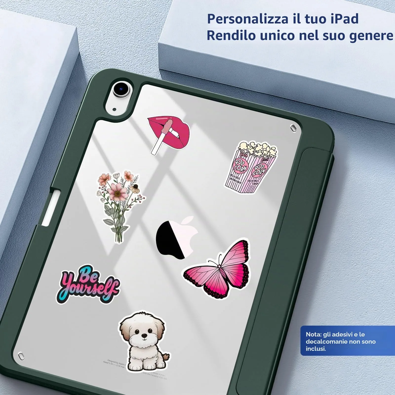 TiMOVO Cover per iPad A16 11. Gen 11"&10. Gen 10,9", Verde notte - immagine 6