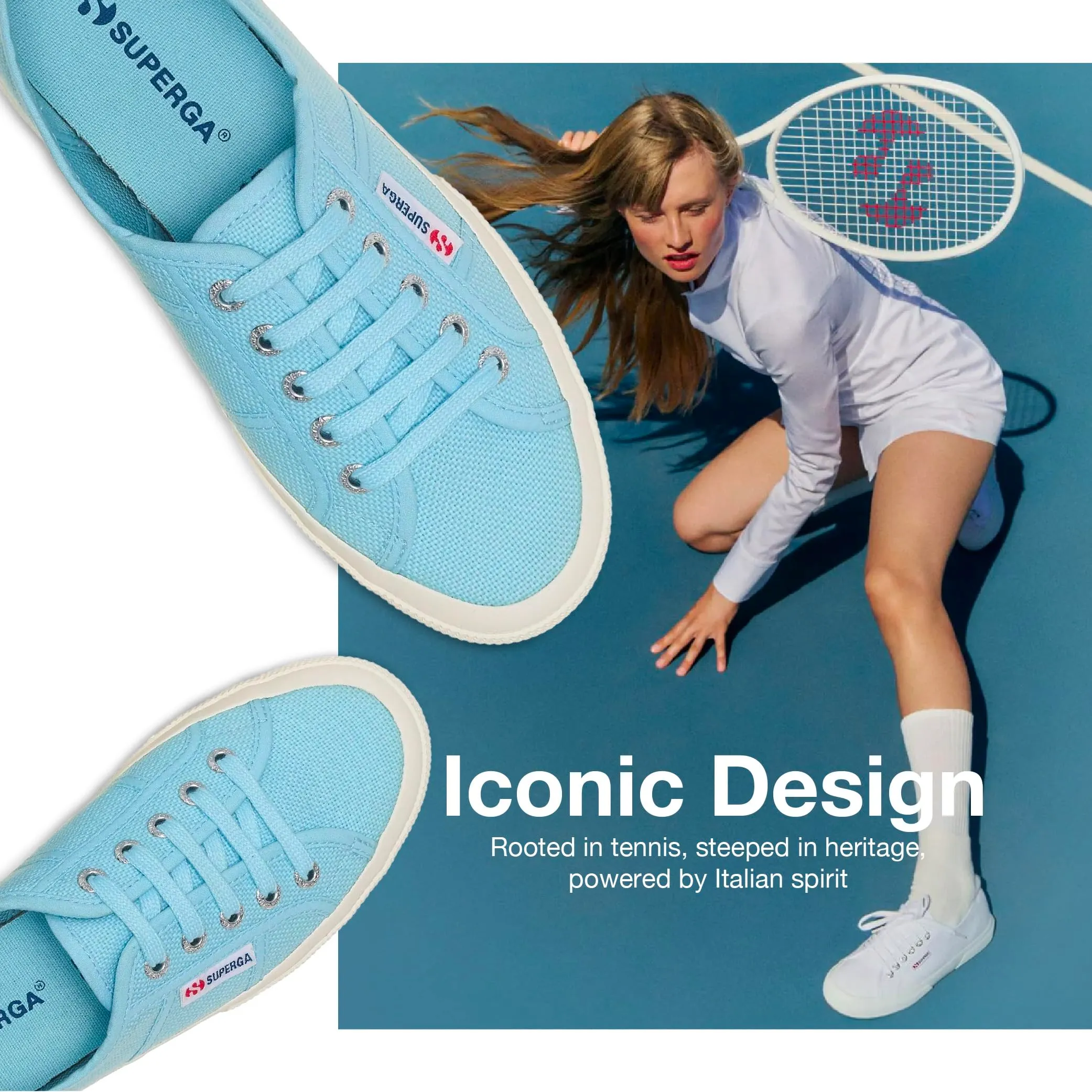 SUPERGA - Sneakers, Bambino/a, Blu, Cotone, Tennis, 2750 Baby Classic, Taglia: 21 - immagine 4