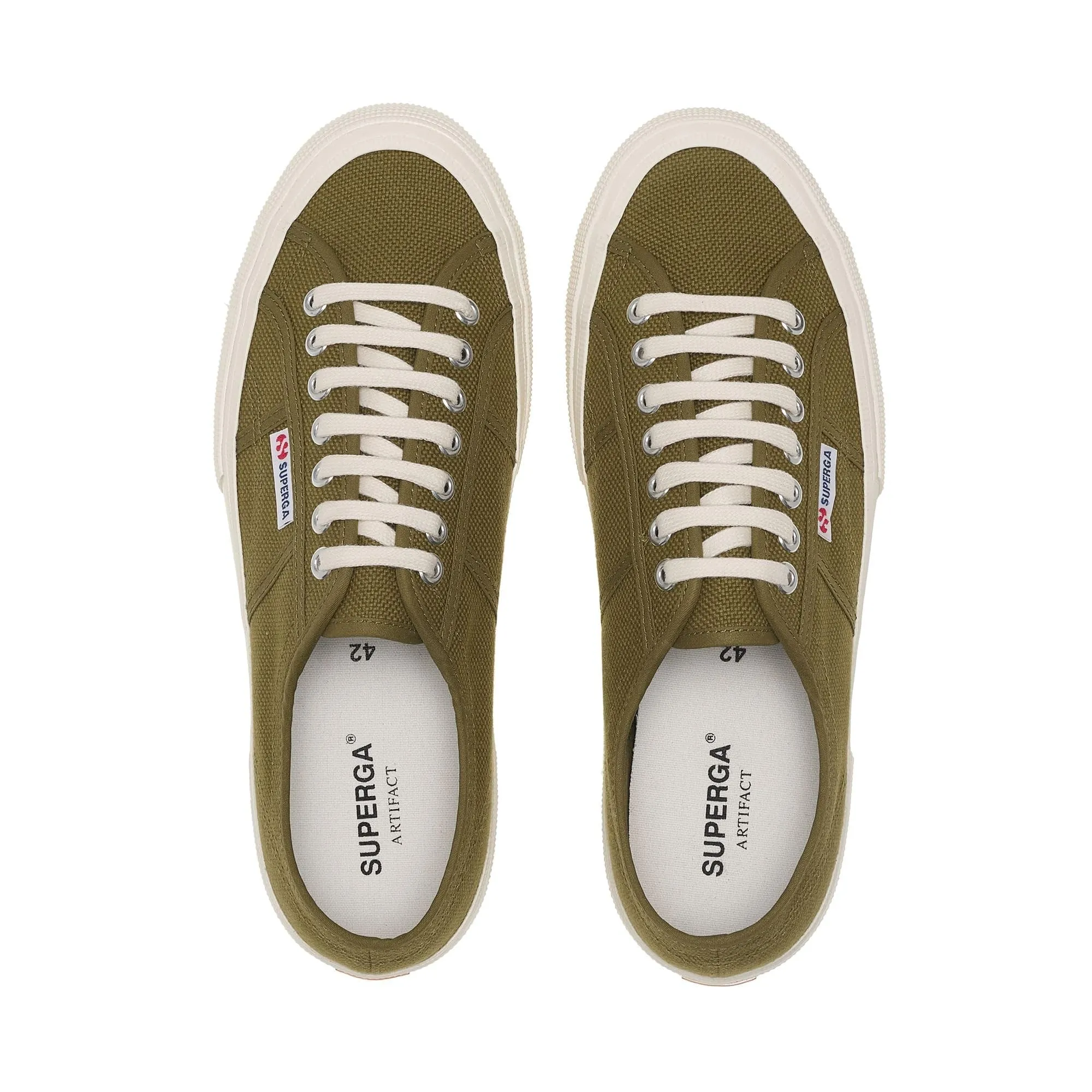 SUPERGA - Sneakers, Uomo Donna, Verde, Cotone, Casual, 2750 Og, Taglia: 43 - immagine 5