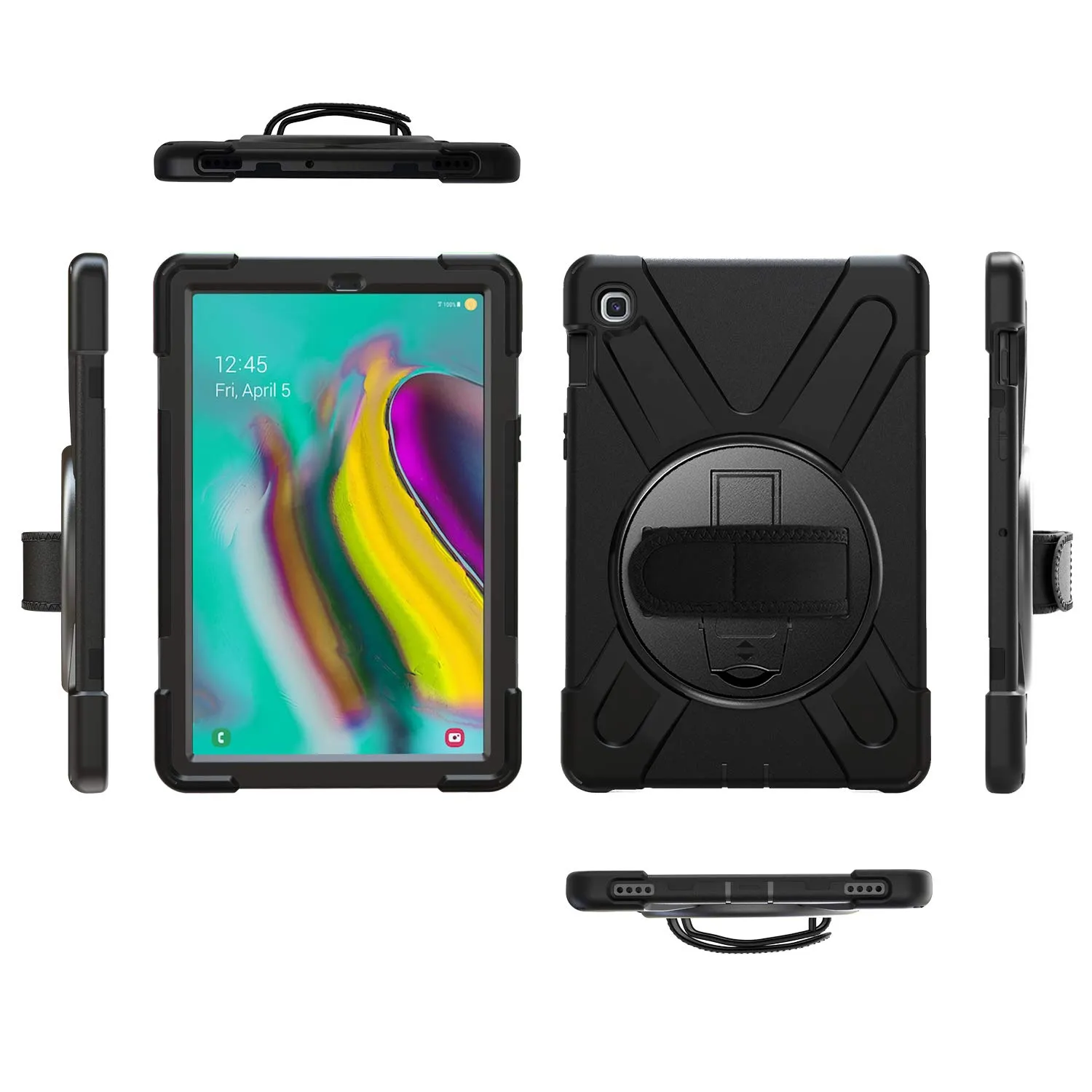 Gerutek Cover per Samsung Galaxy Tab S5e 10.5 Pollici 2019, Nero - immagine 6