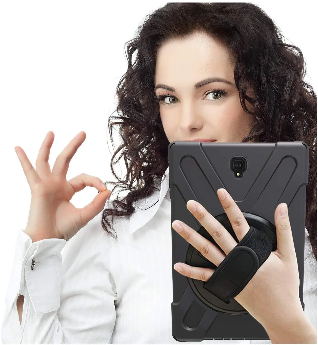 Gerutek Cover per Samsung Galaxy Tab S4 10.5 Pollici 2018, Nero - immagine 6